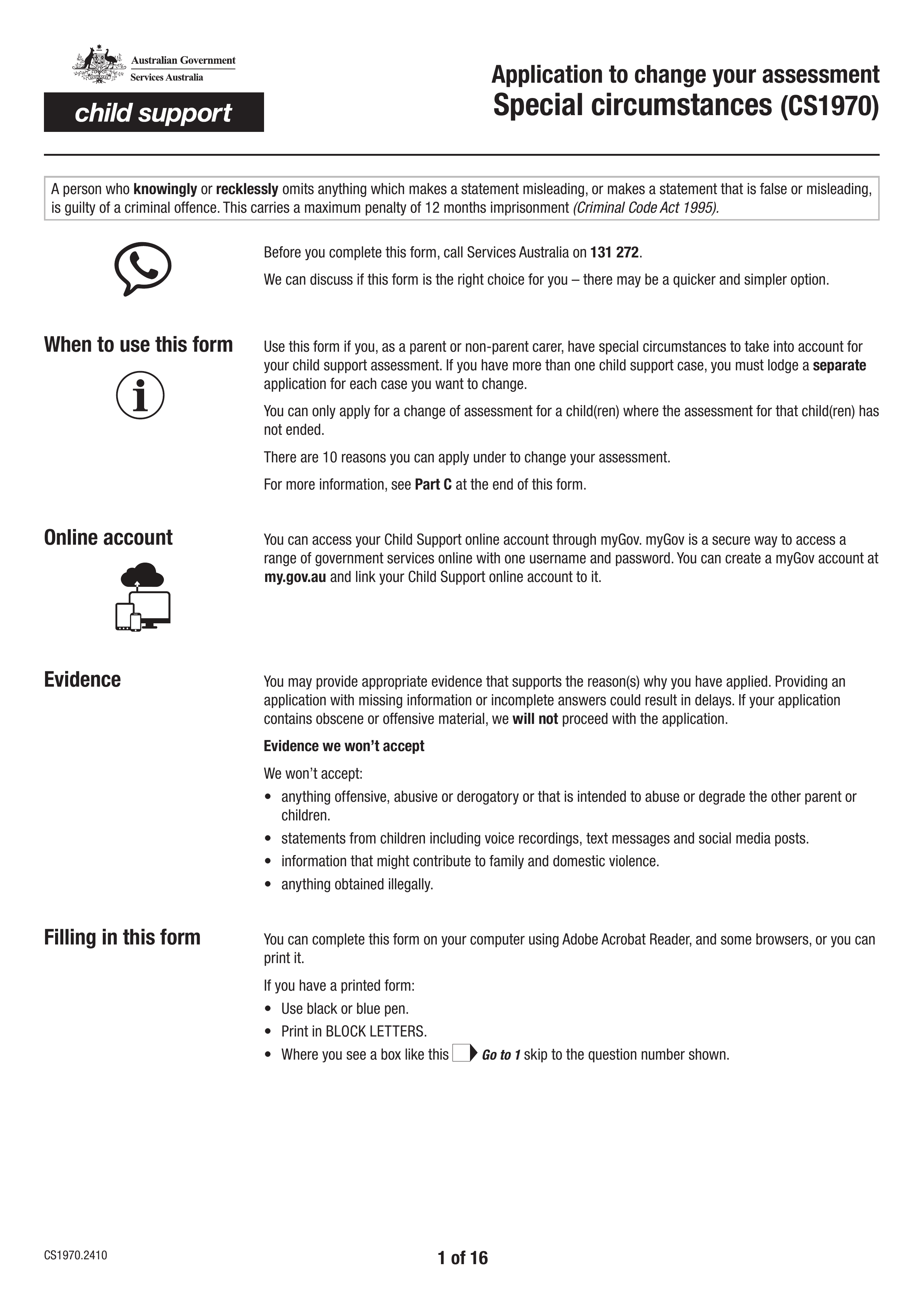cs1970 form