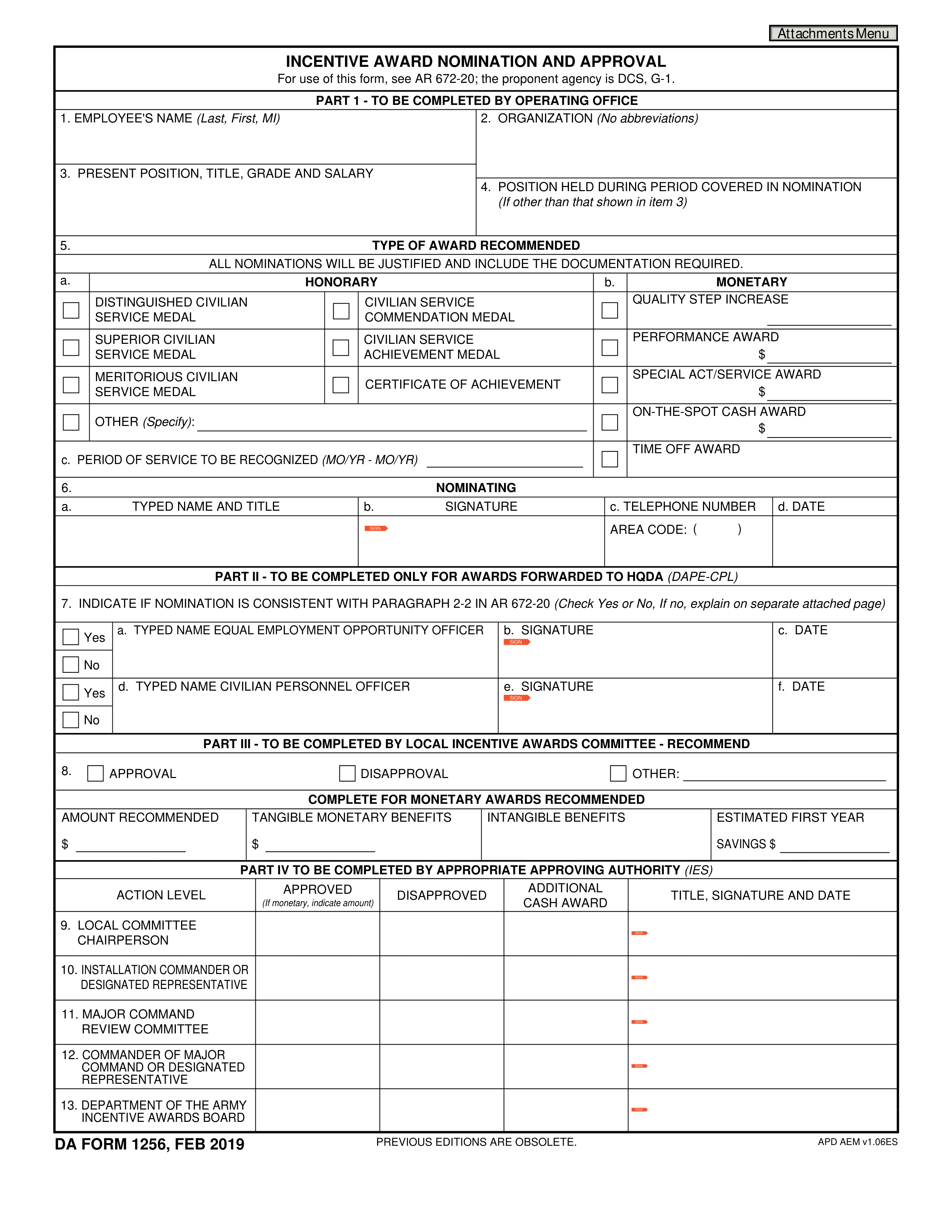 da-1256 form