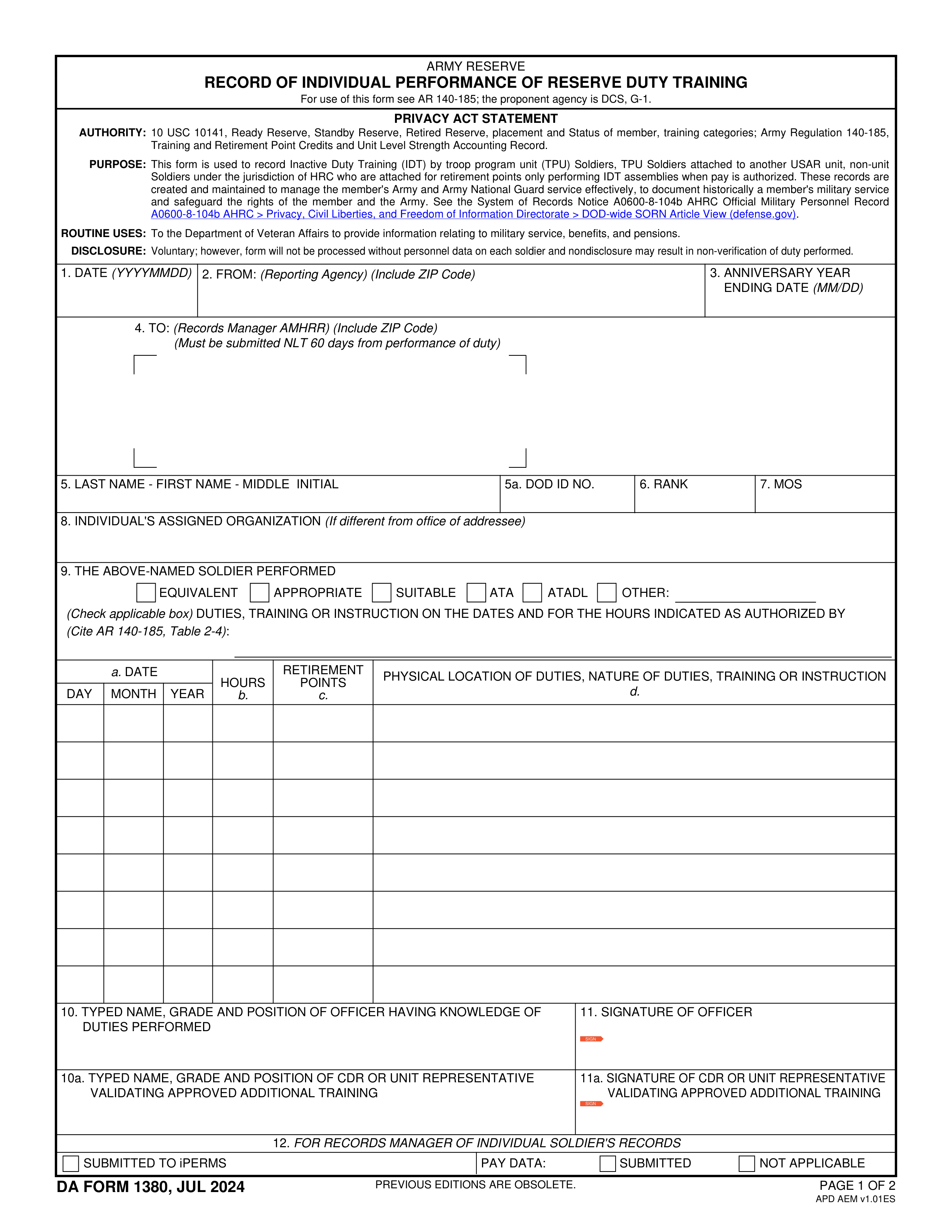 da-1380 form