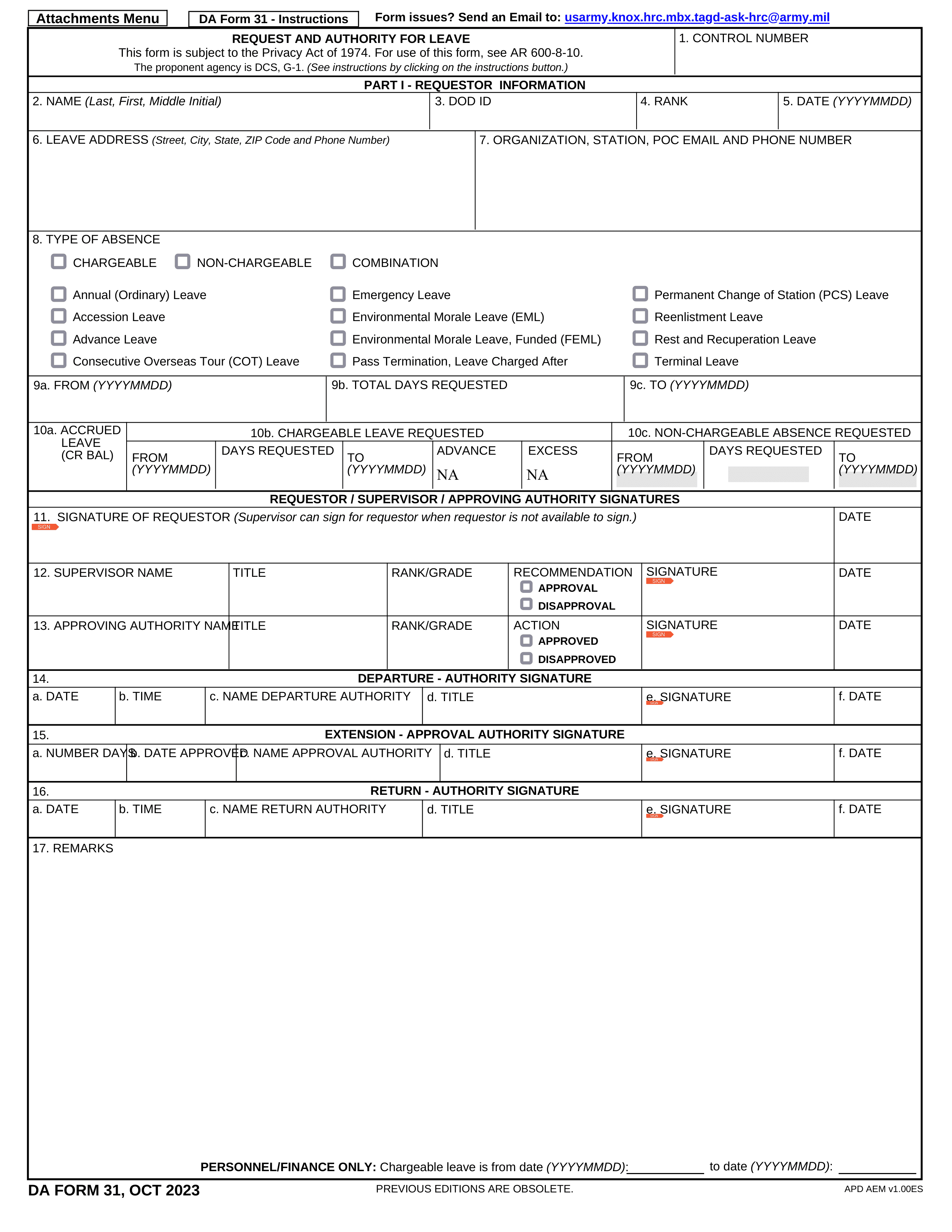 da-31 form