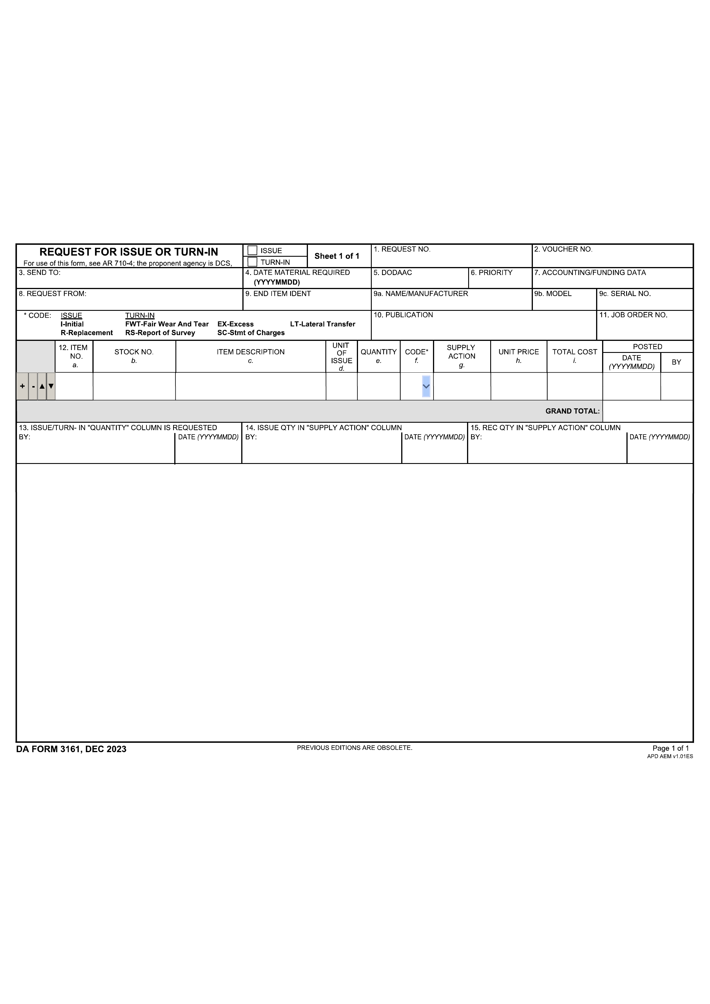 da-3161 form