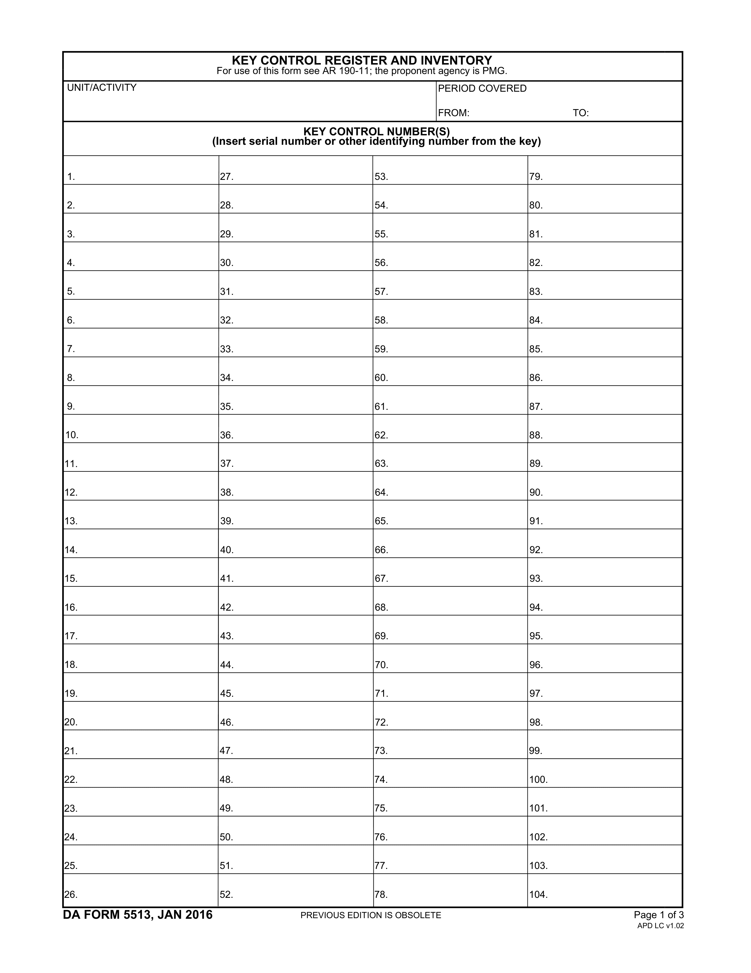 da-5513 form