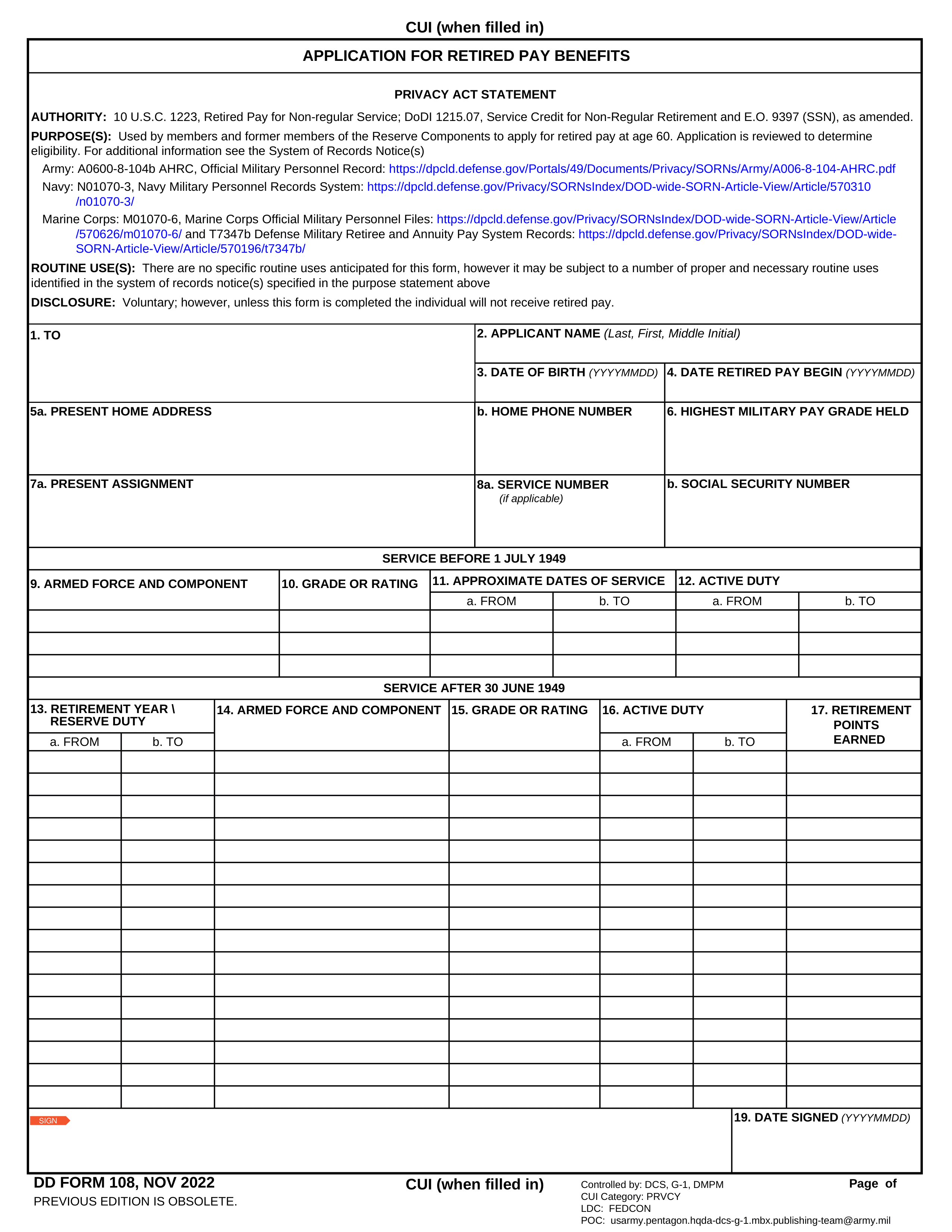 dd-108 form