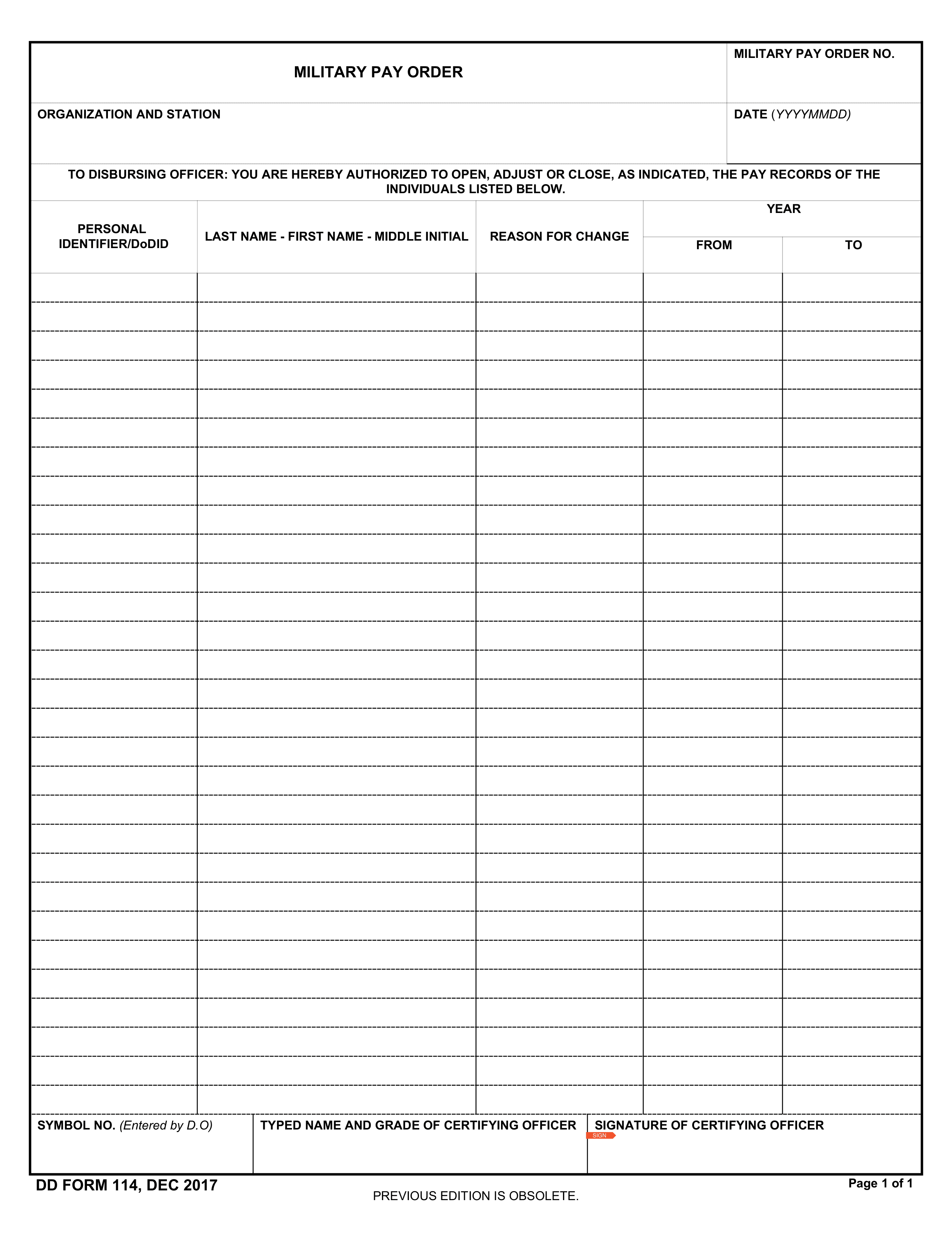 dd-114 form