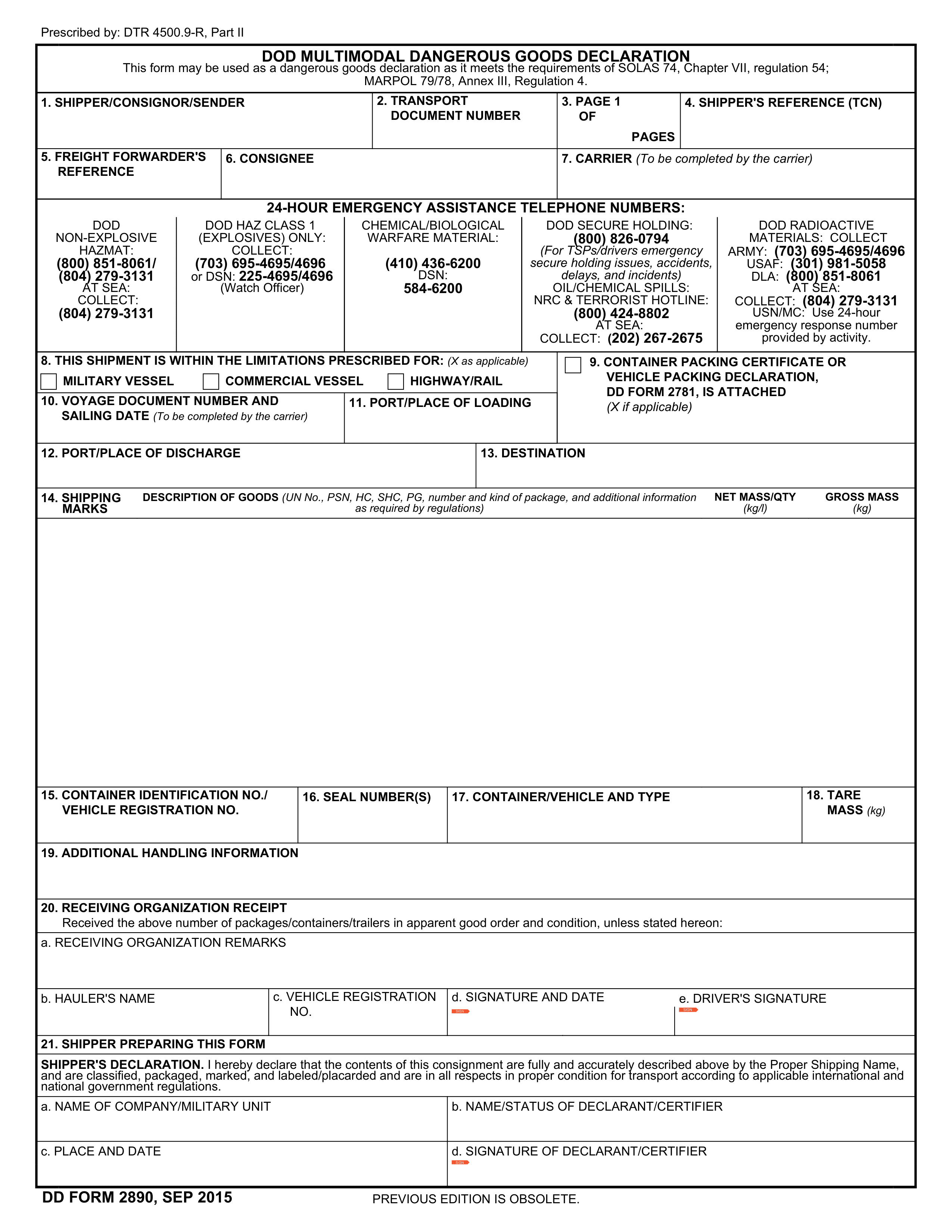 dd-2890 form