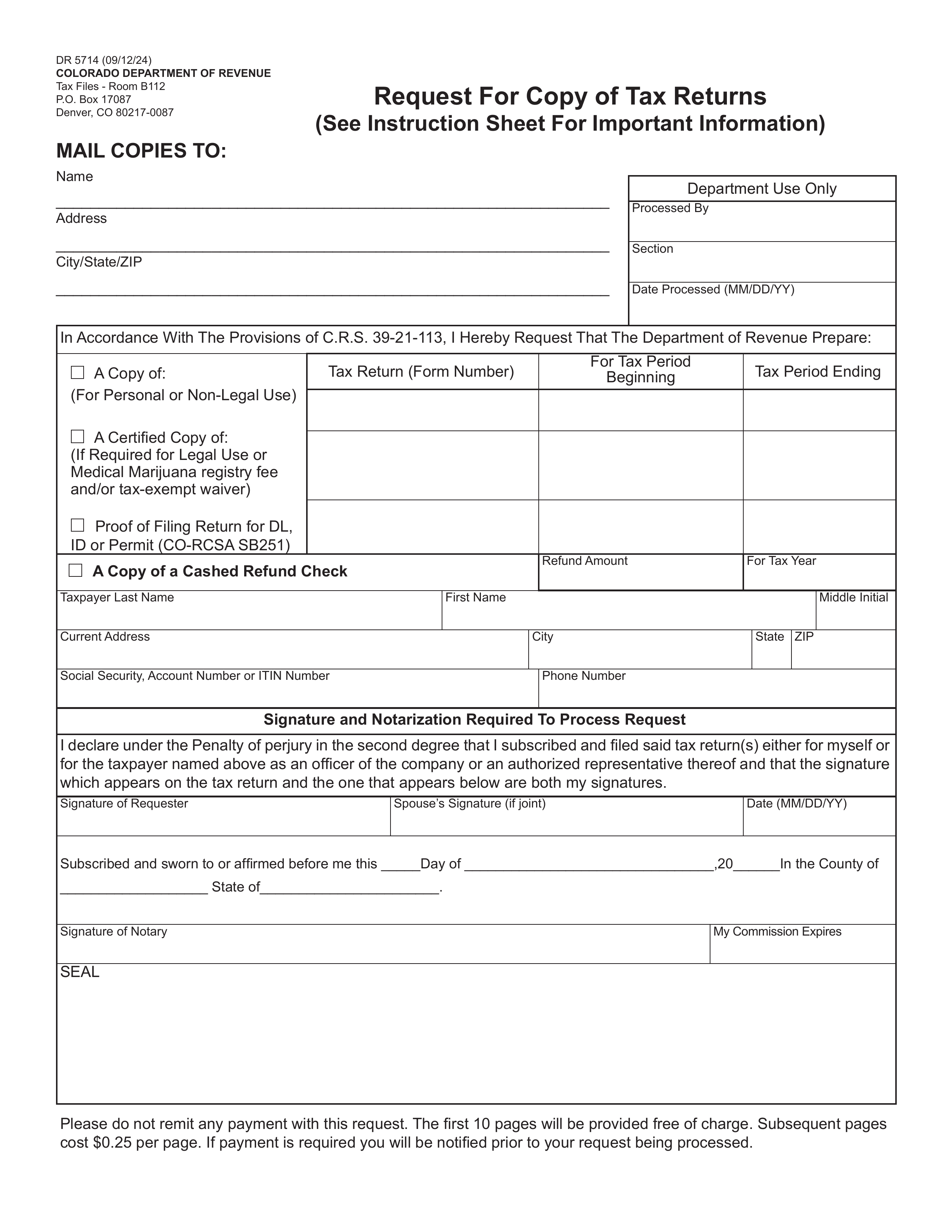 dr-5714 form