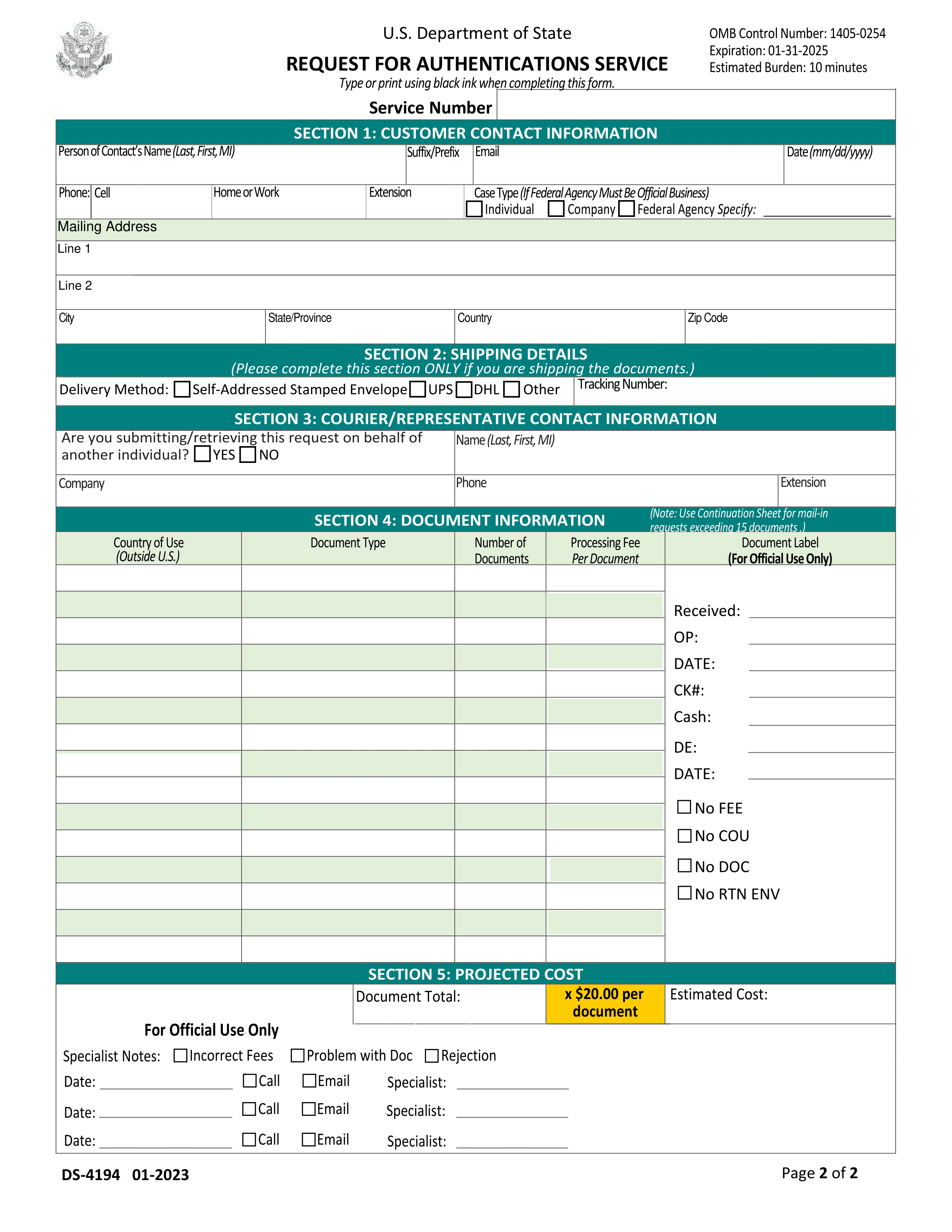 ds-4194 form