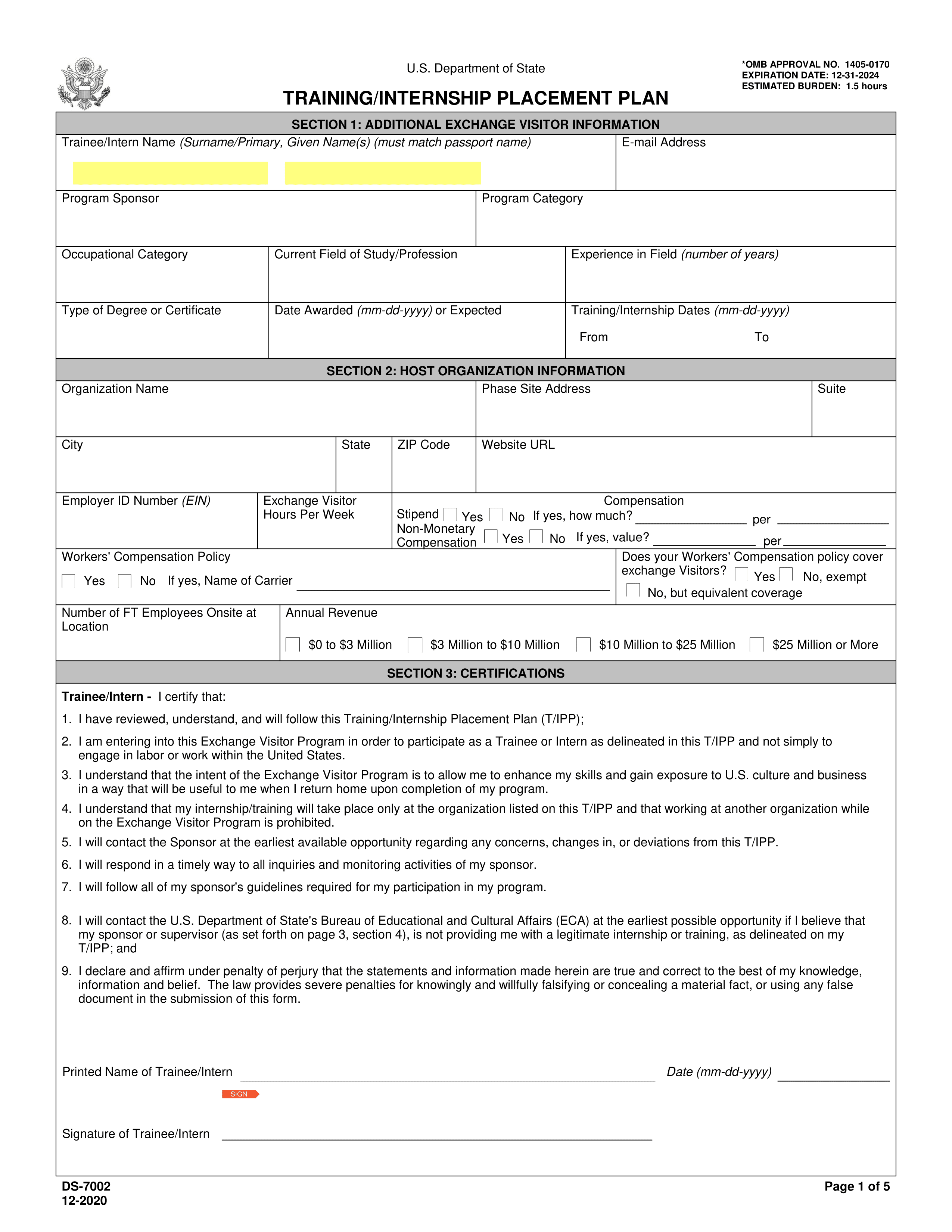 ds-7002 form