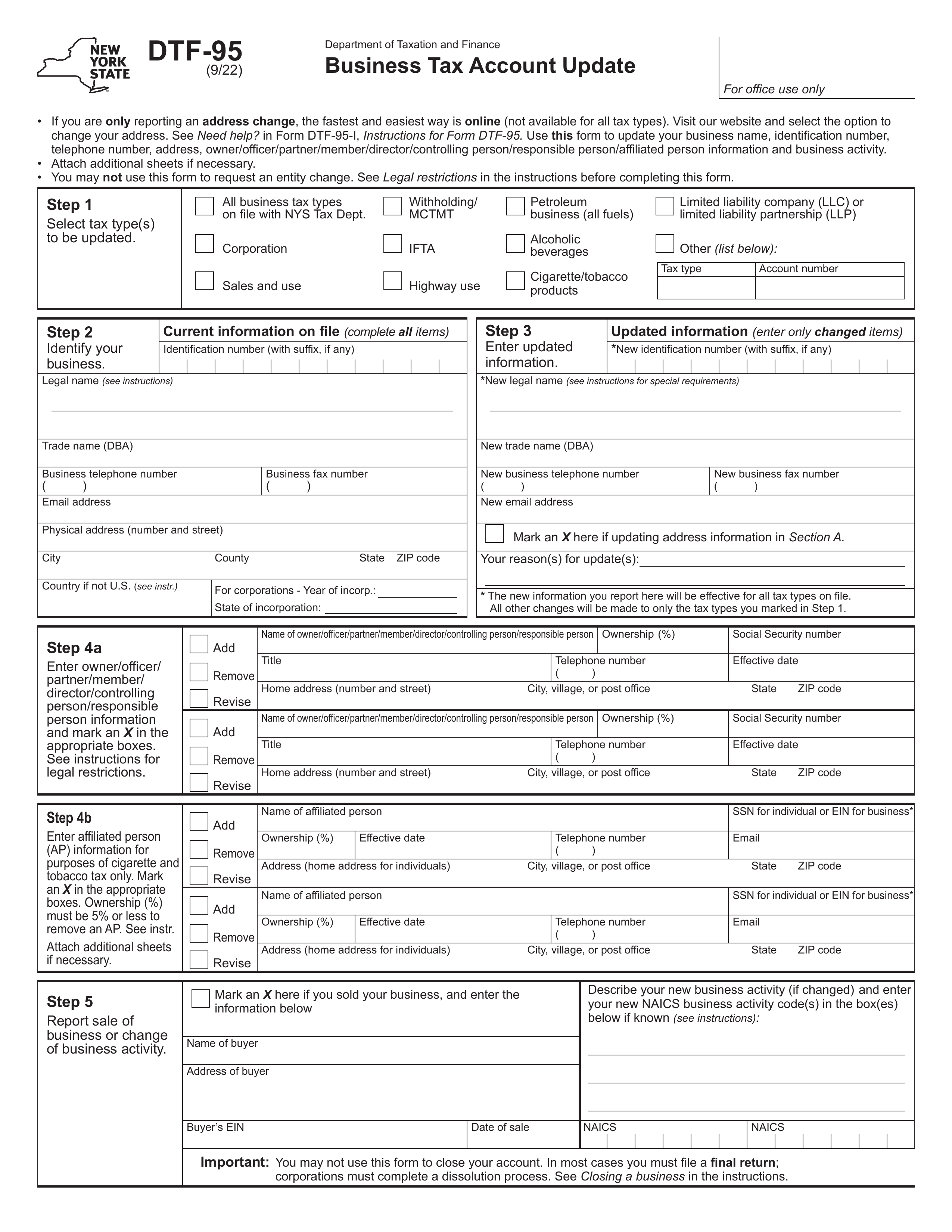 dtf-95 form