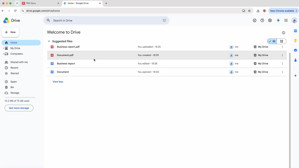 How to add a PDF link in Google Docs
