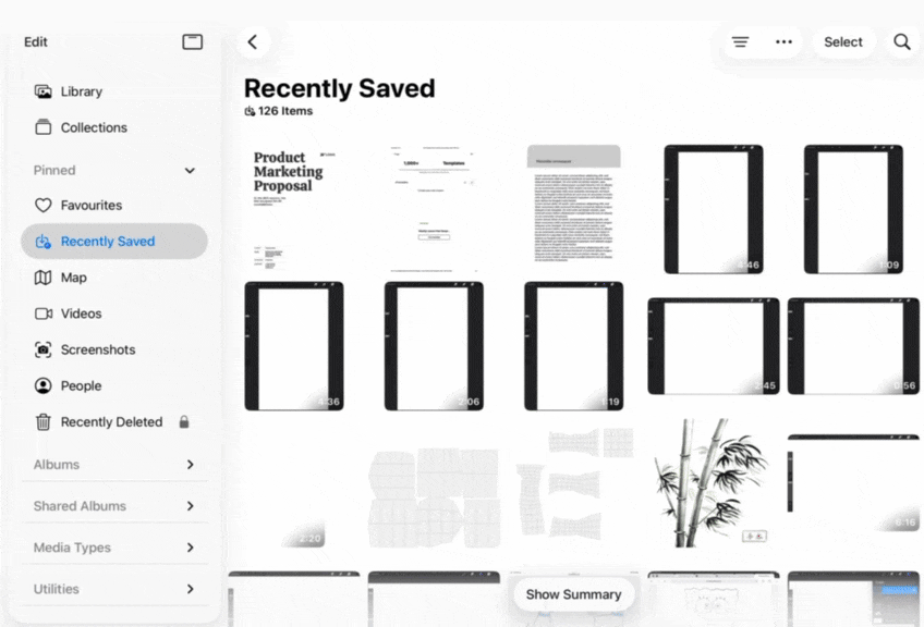 How to combine screenshots into one PDF on mobile iOs