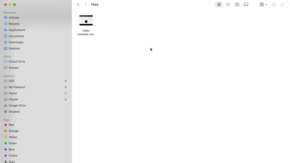 How to convert MOV to MP4 on Mac - Rename