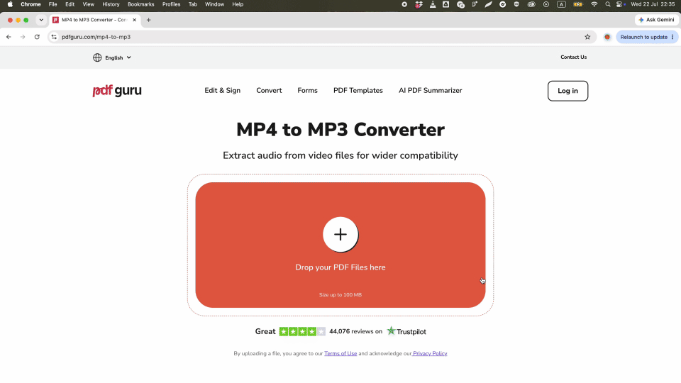 How to convert MP4 to MP3 using PDF Guru