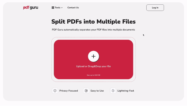 How to split PDF pages
