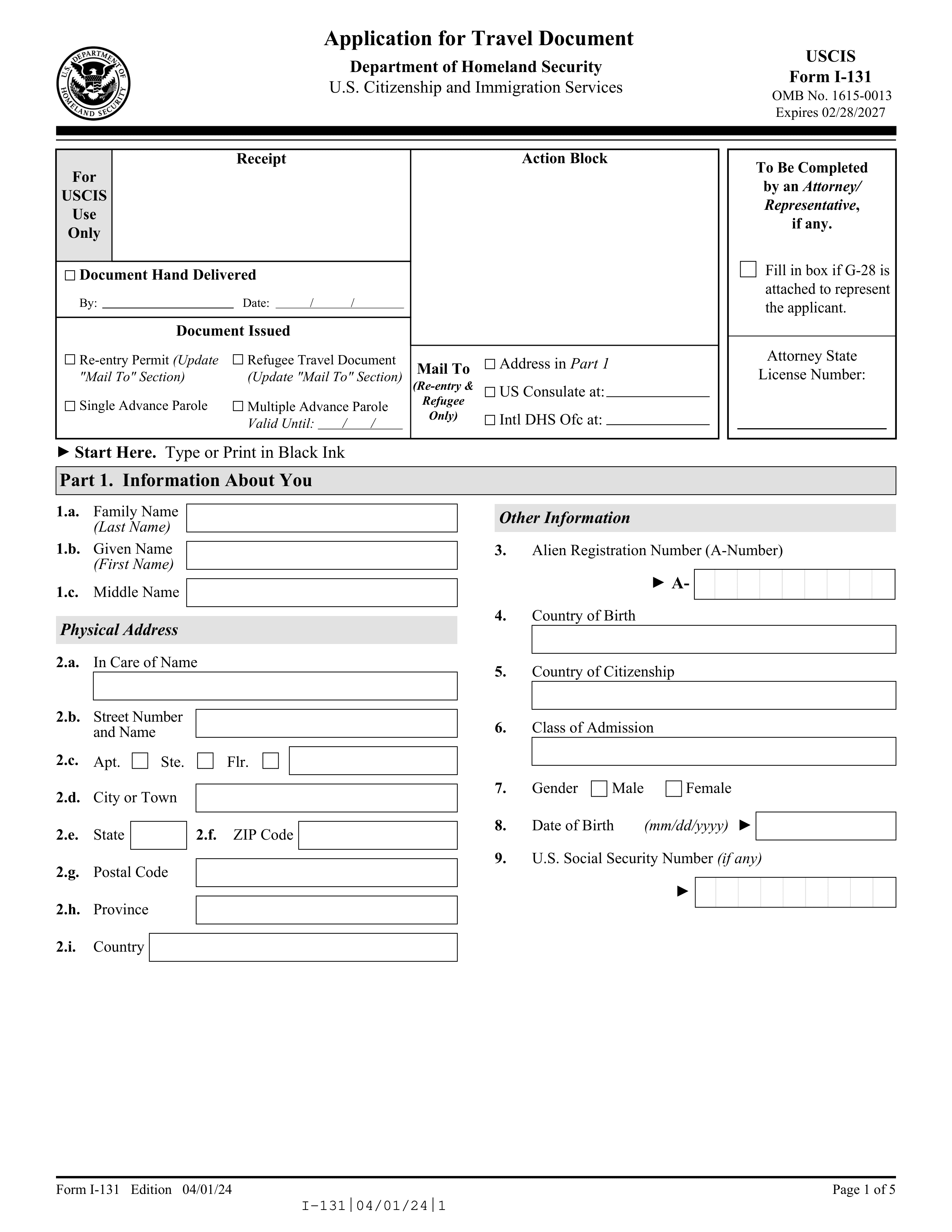 i-131 form