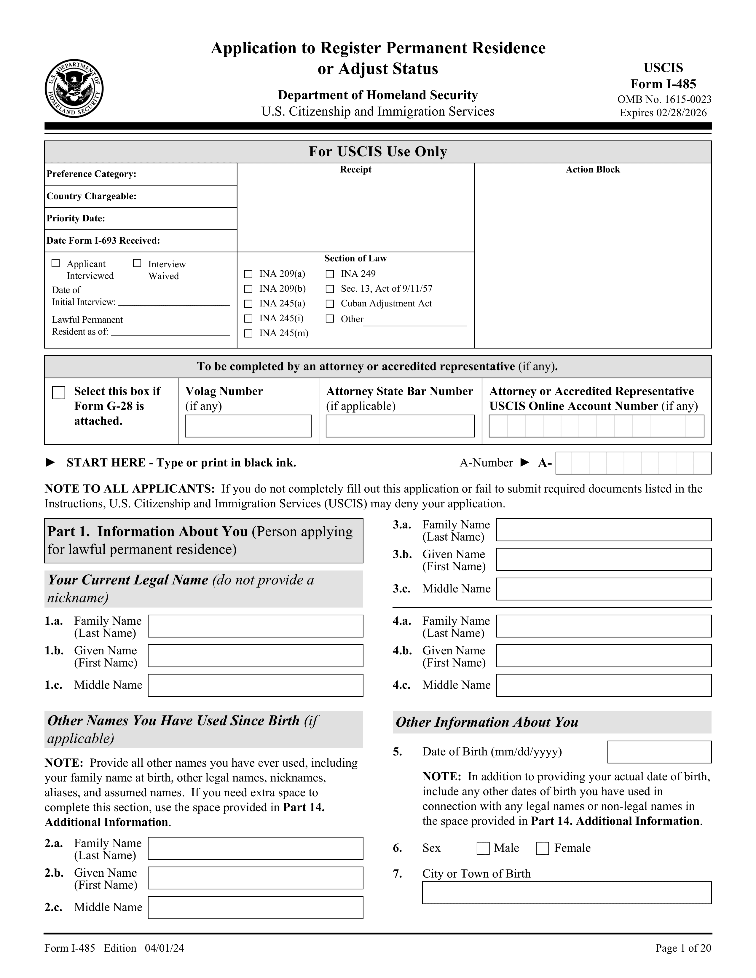 i-485 form