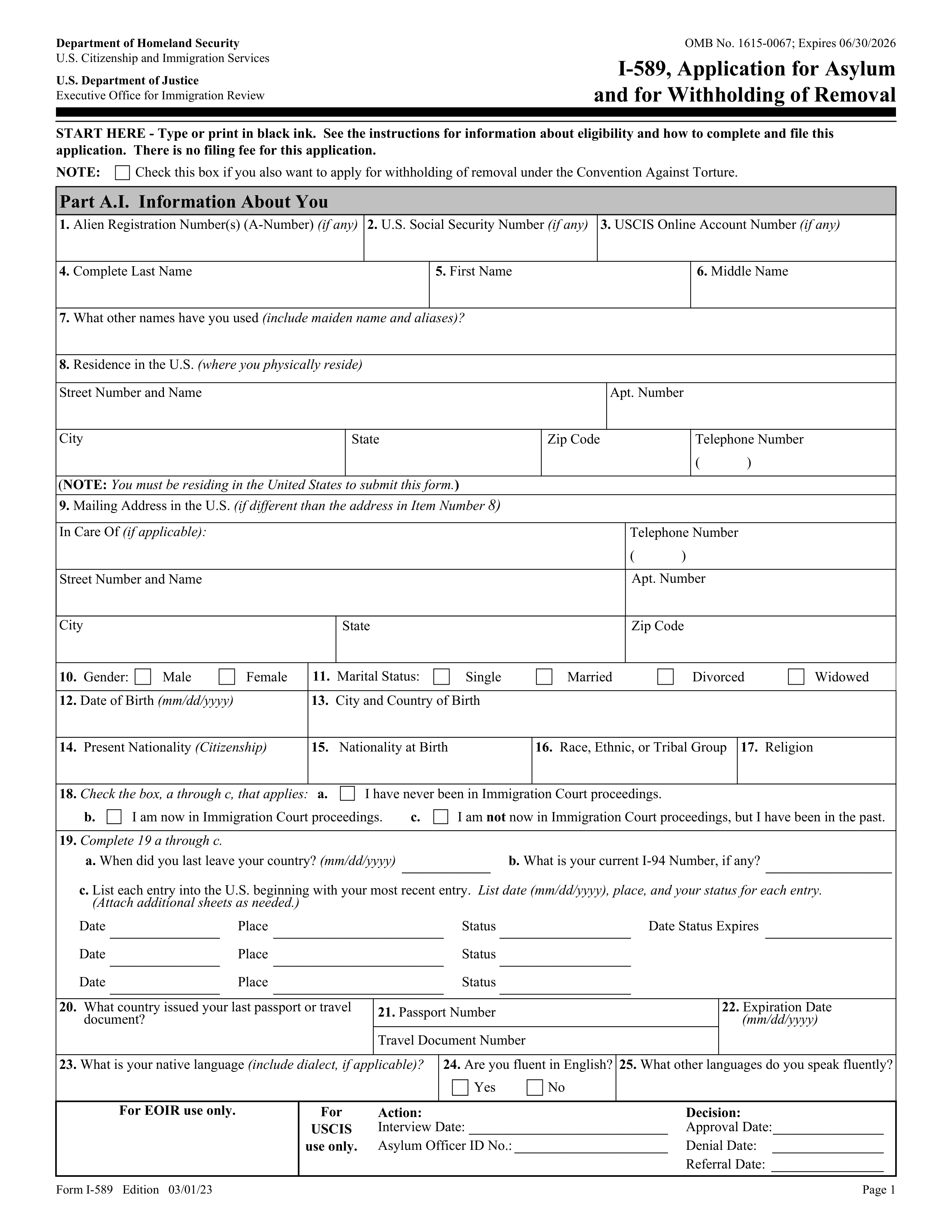 i-589 form