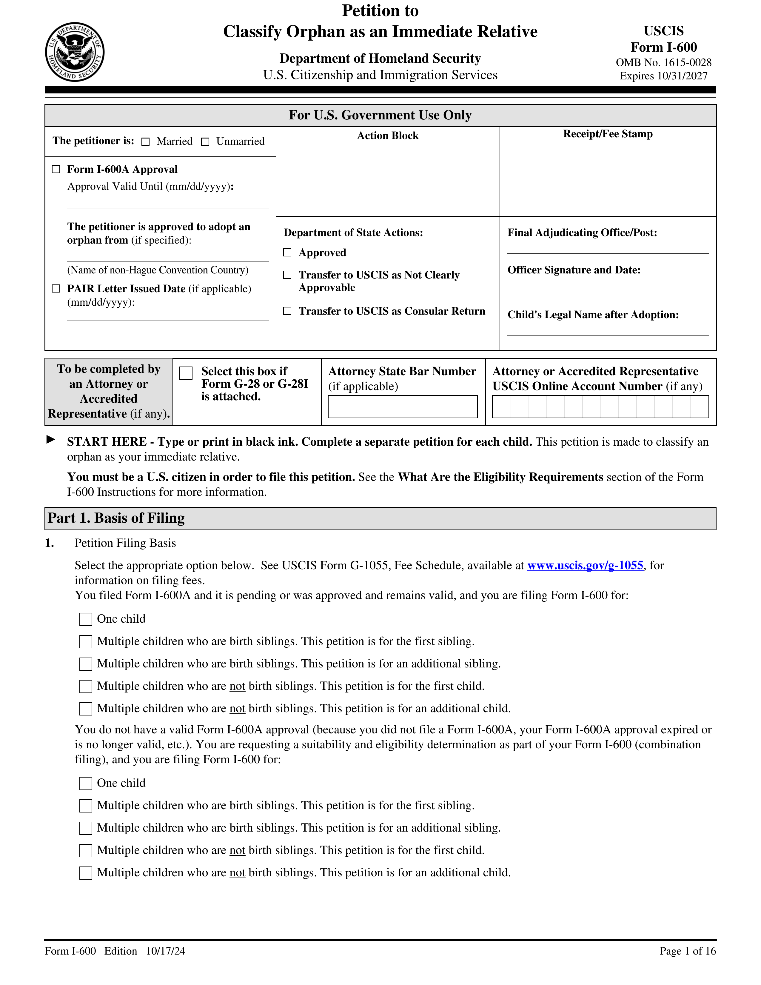i-600 form