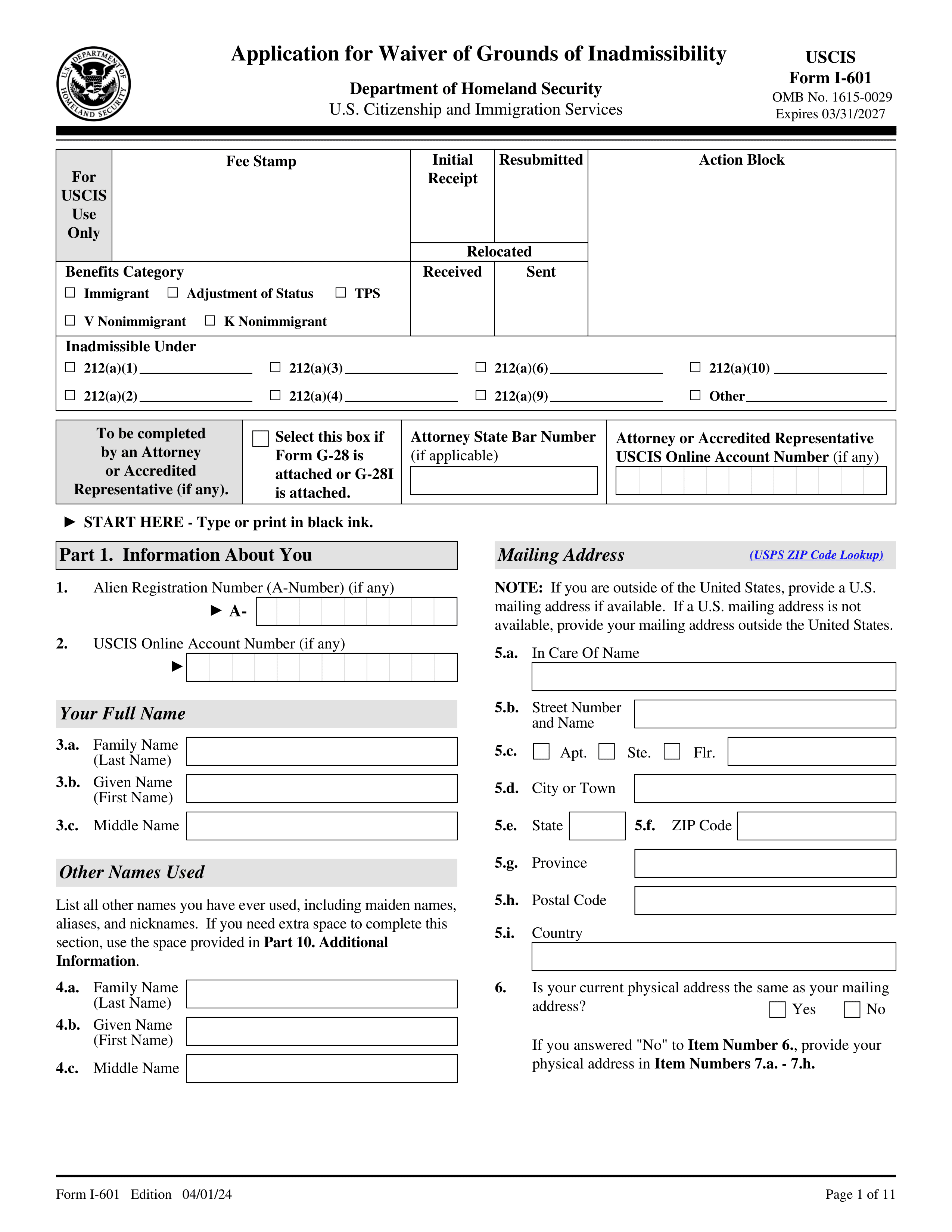 i-601 form