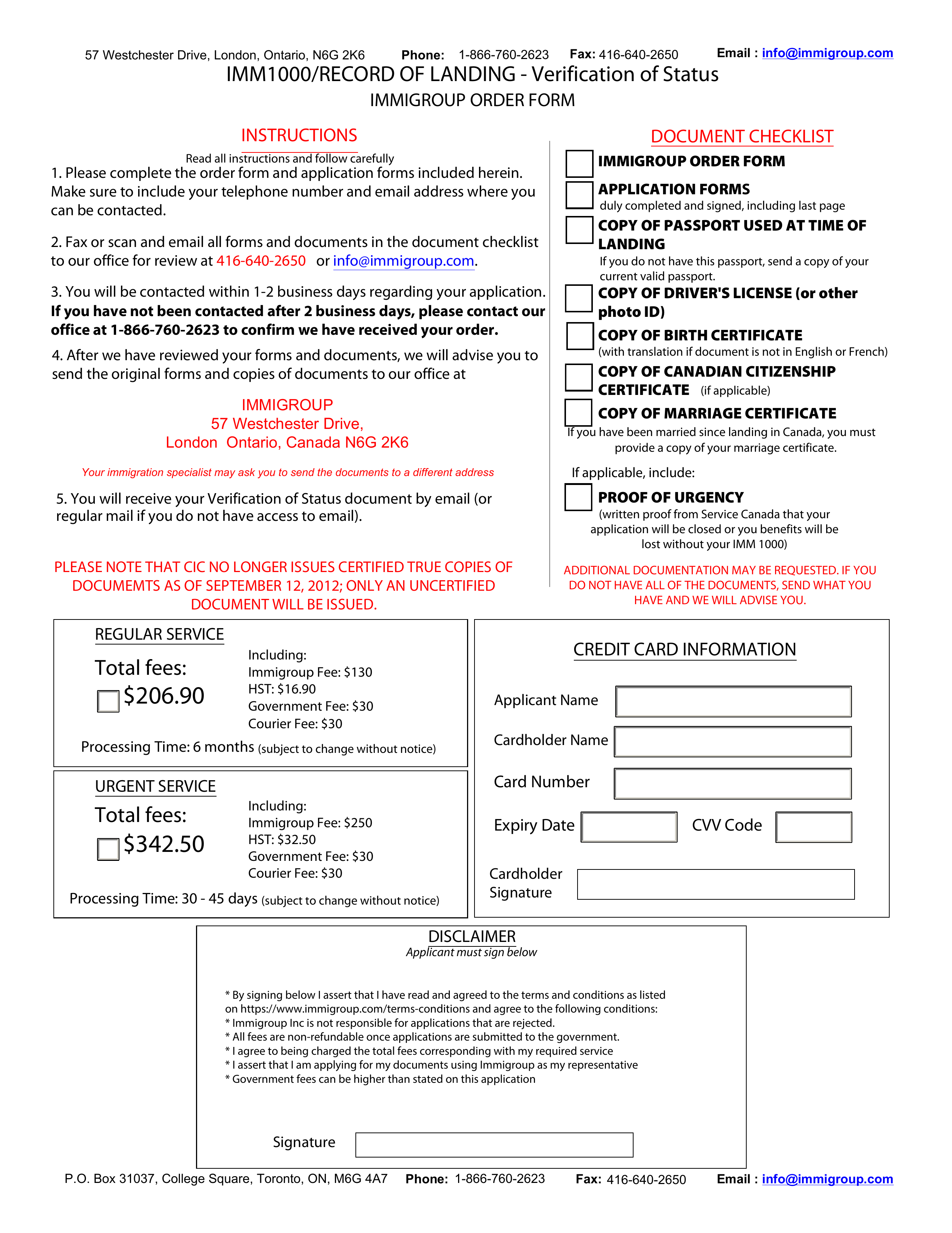 imm-1000 form