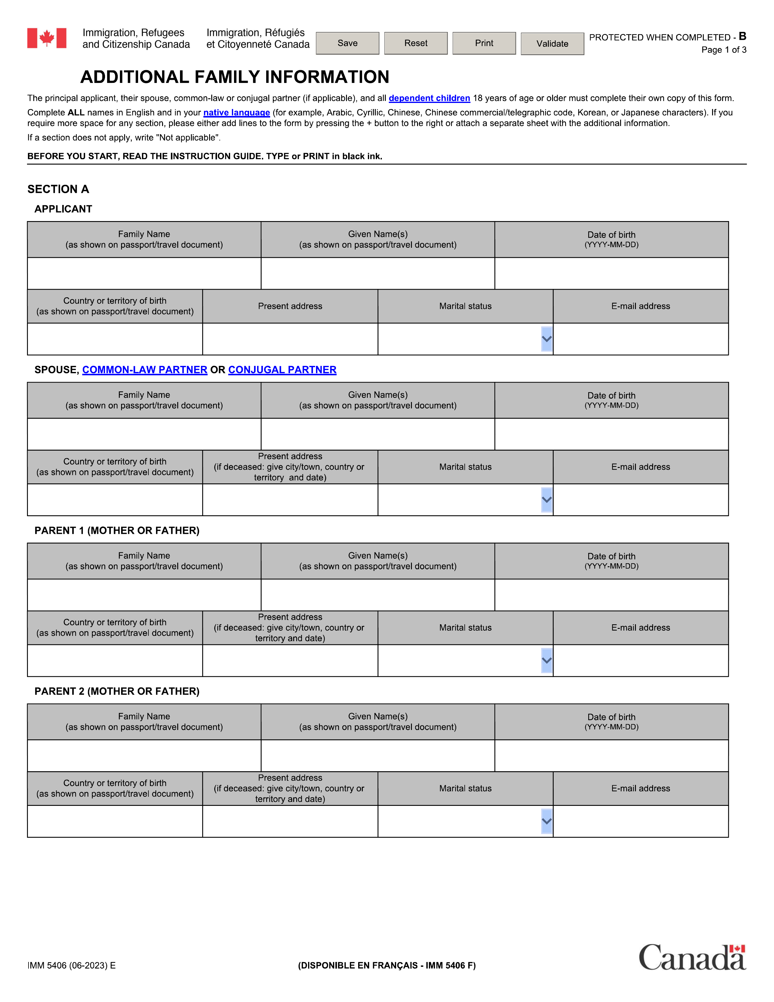 imm-5406 form
