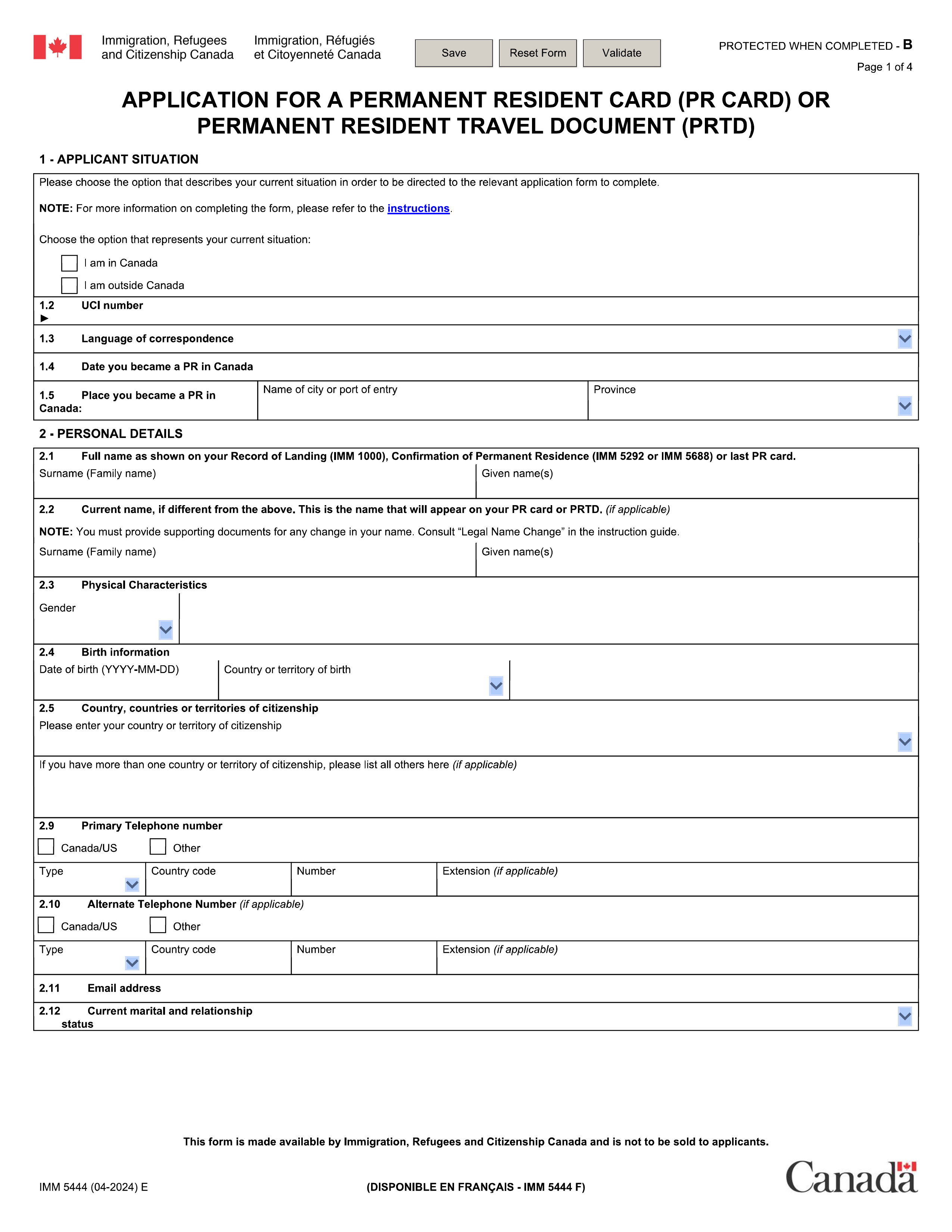 imm-5444 form