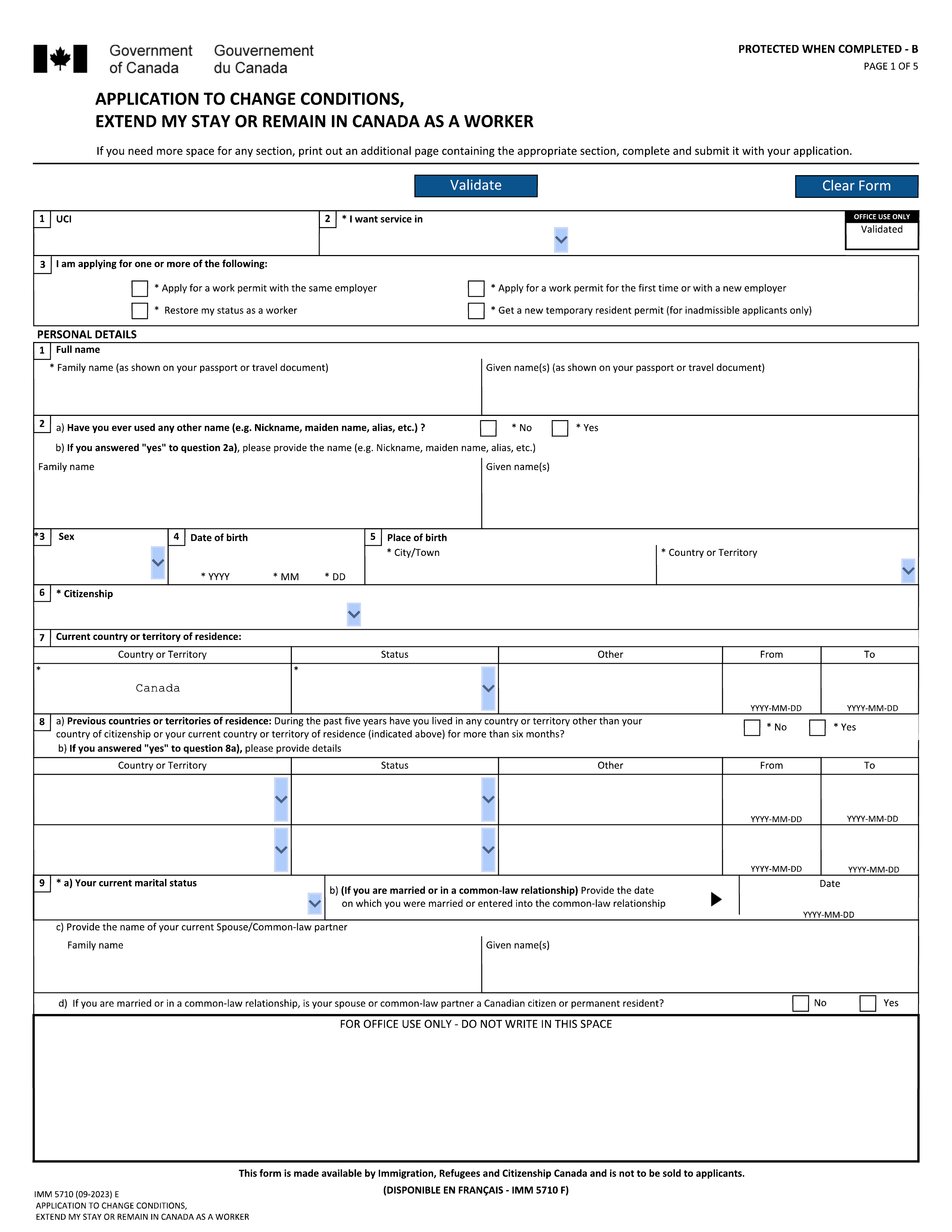 imm-5710 form