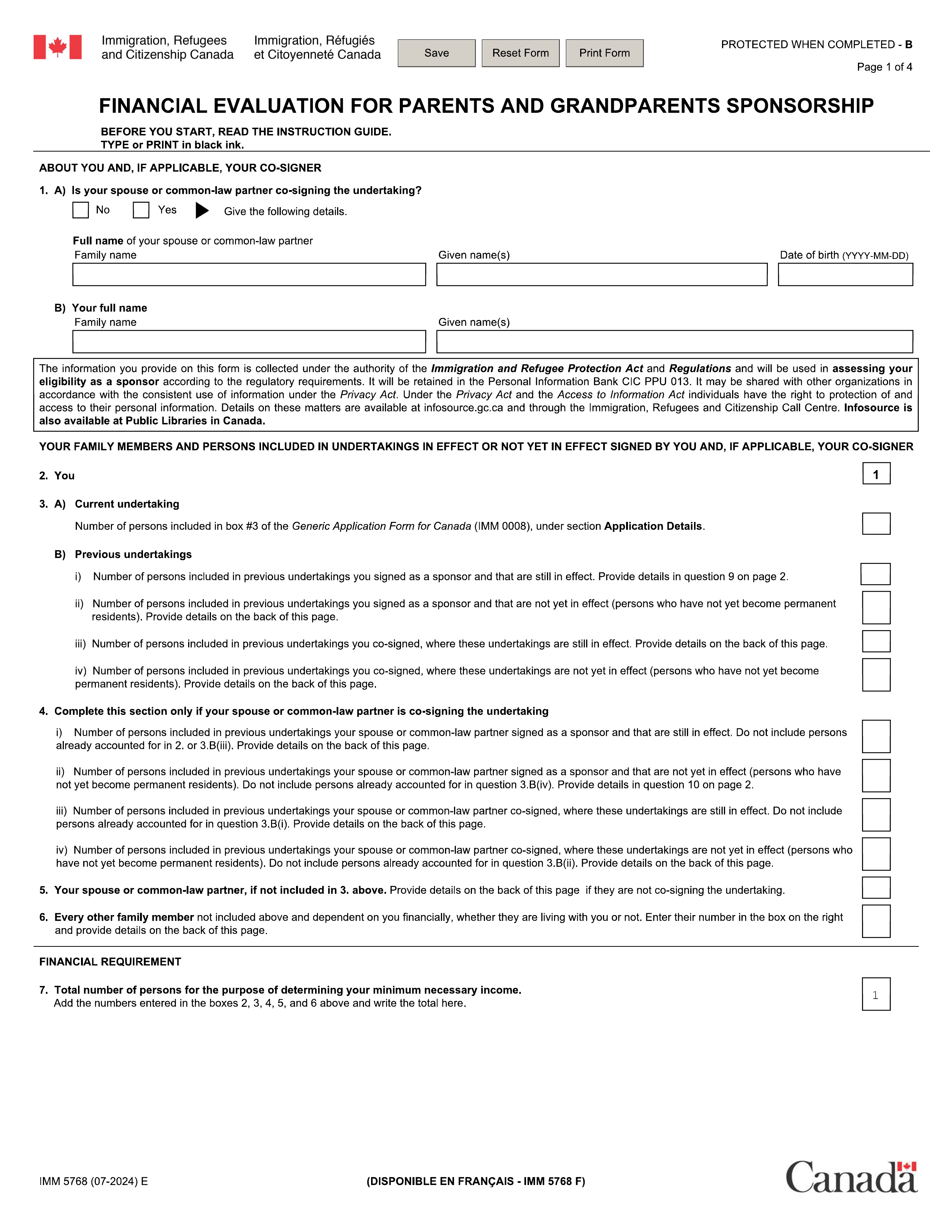 imm-5768 form