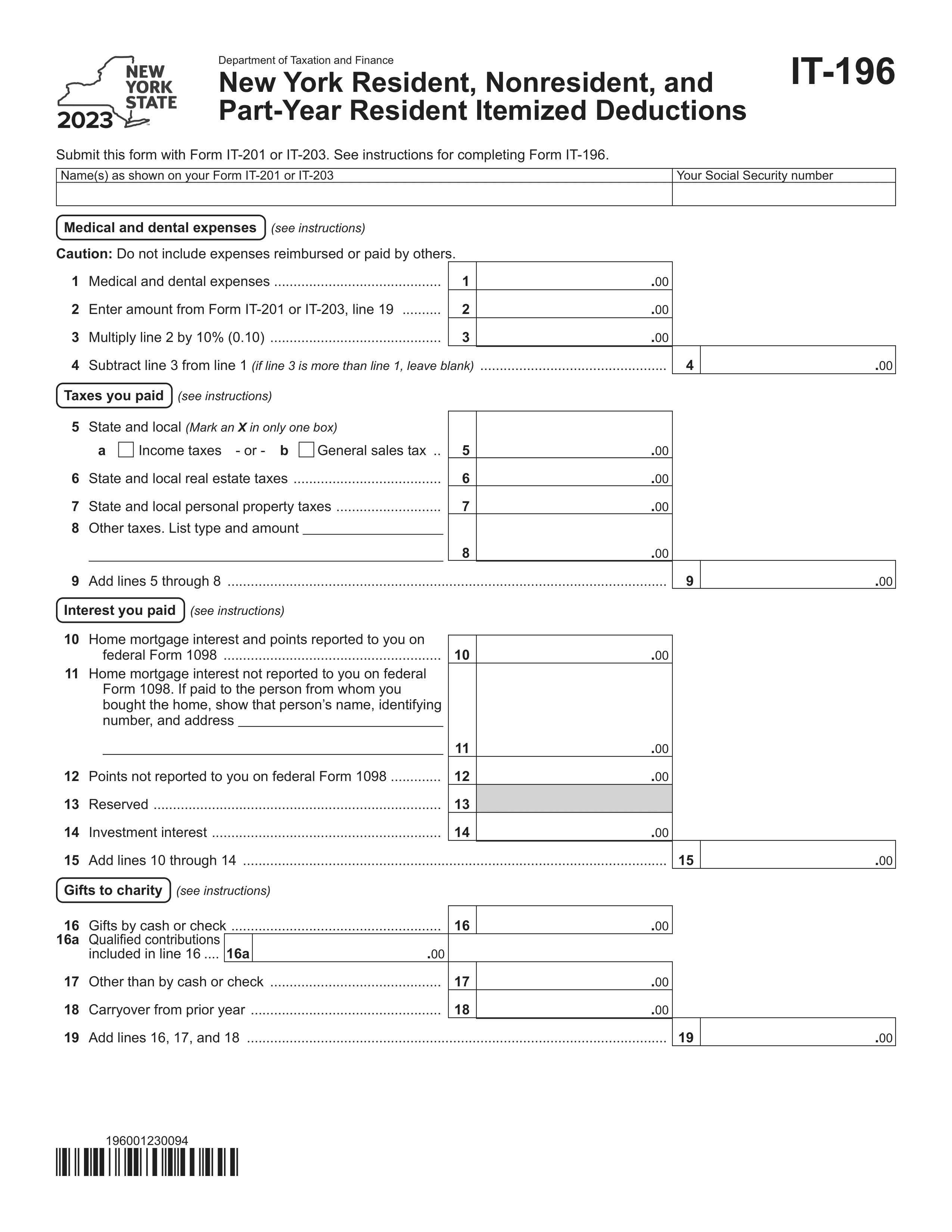 it-196 form