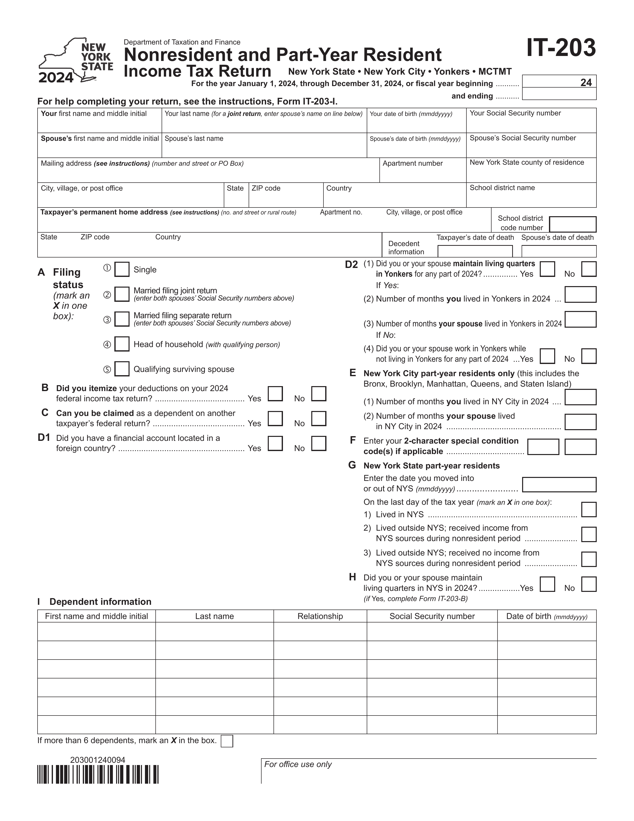 it-203 form