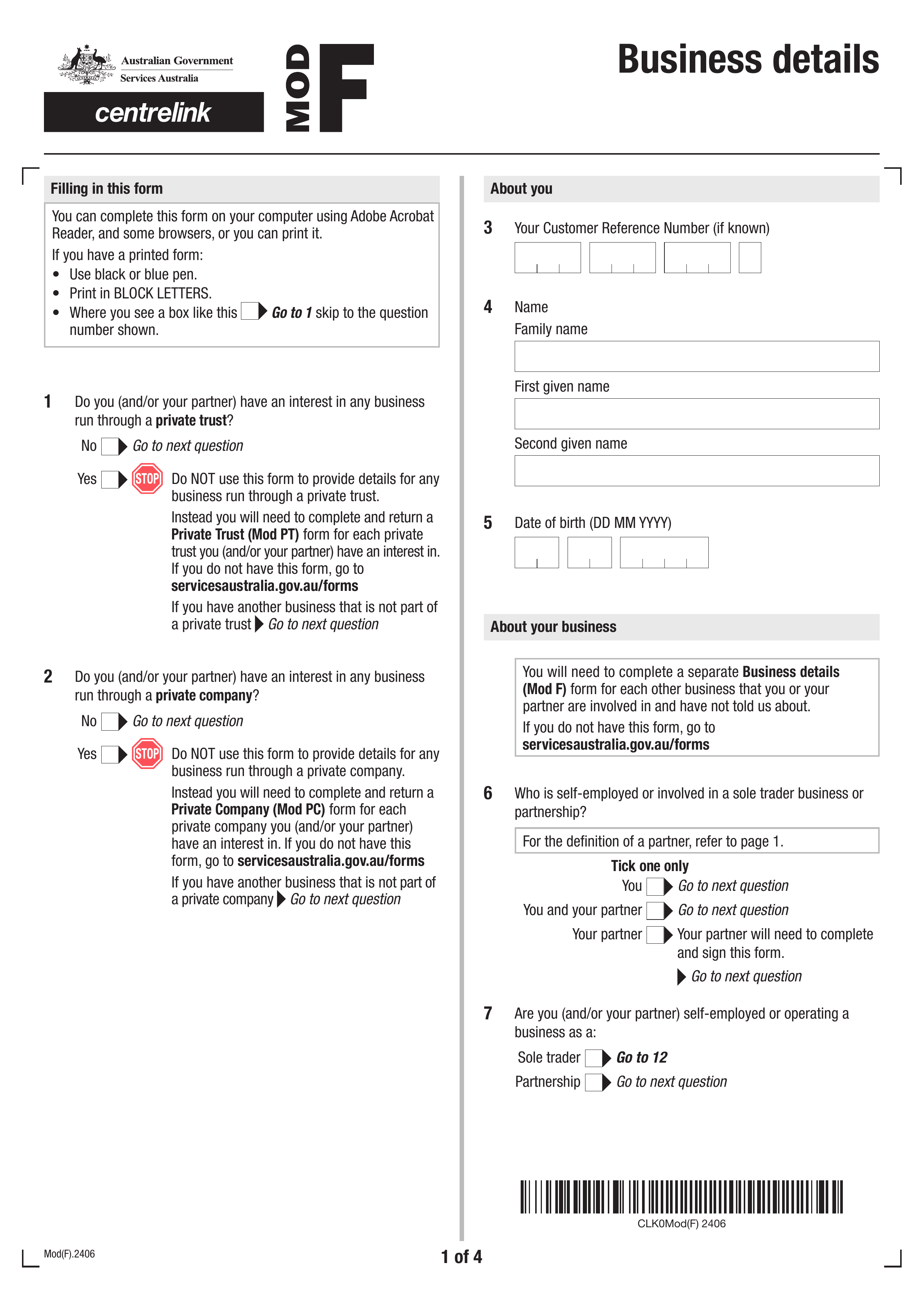 mod-f form