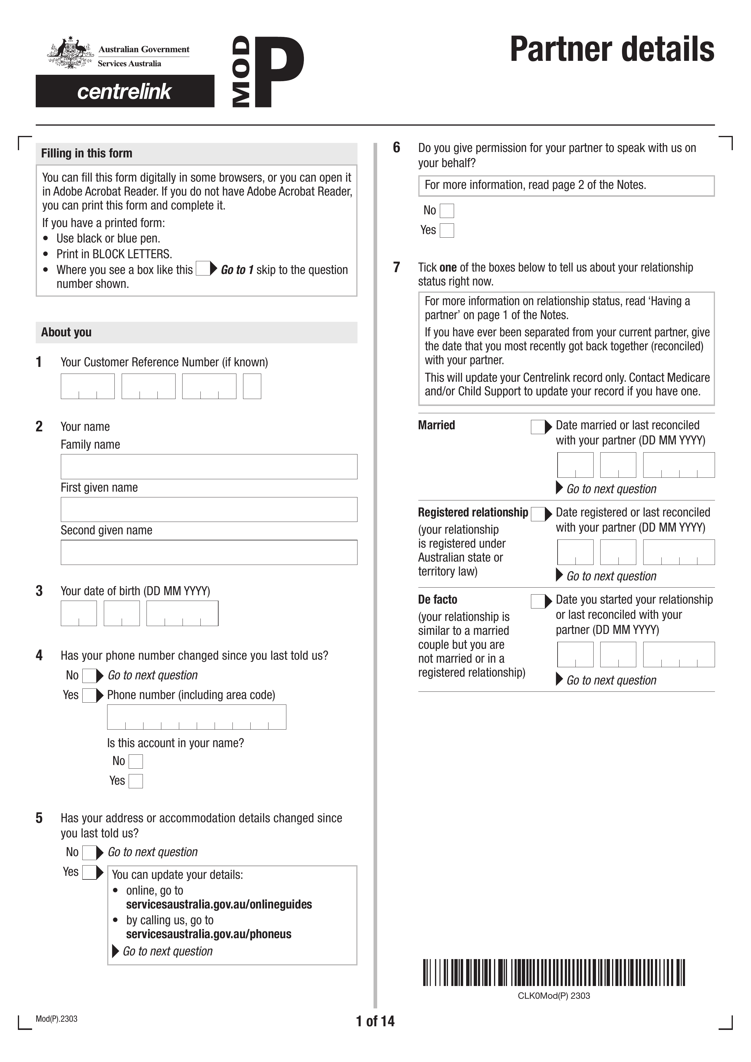 mod-p form