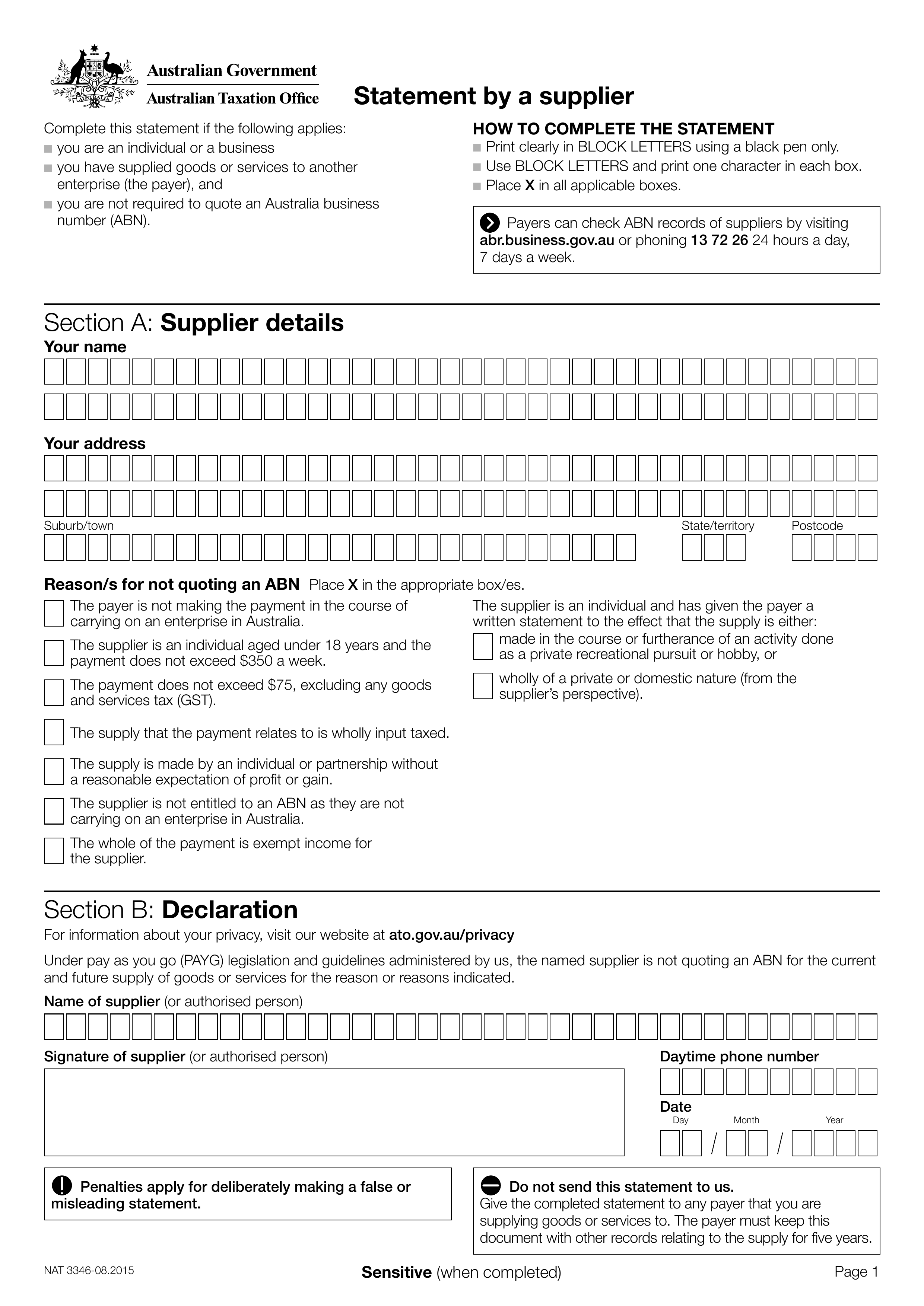 nat-3346 form