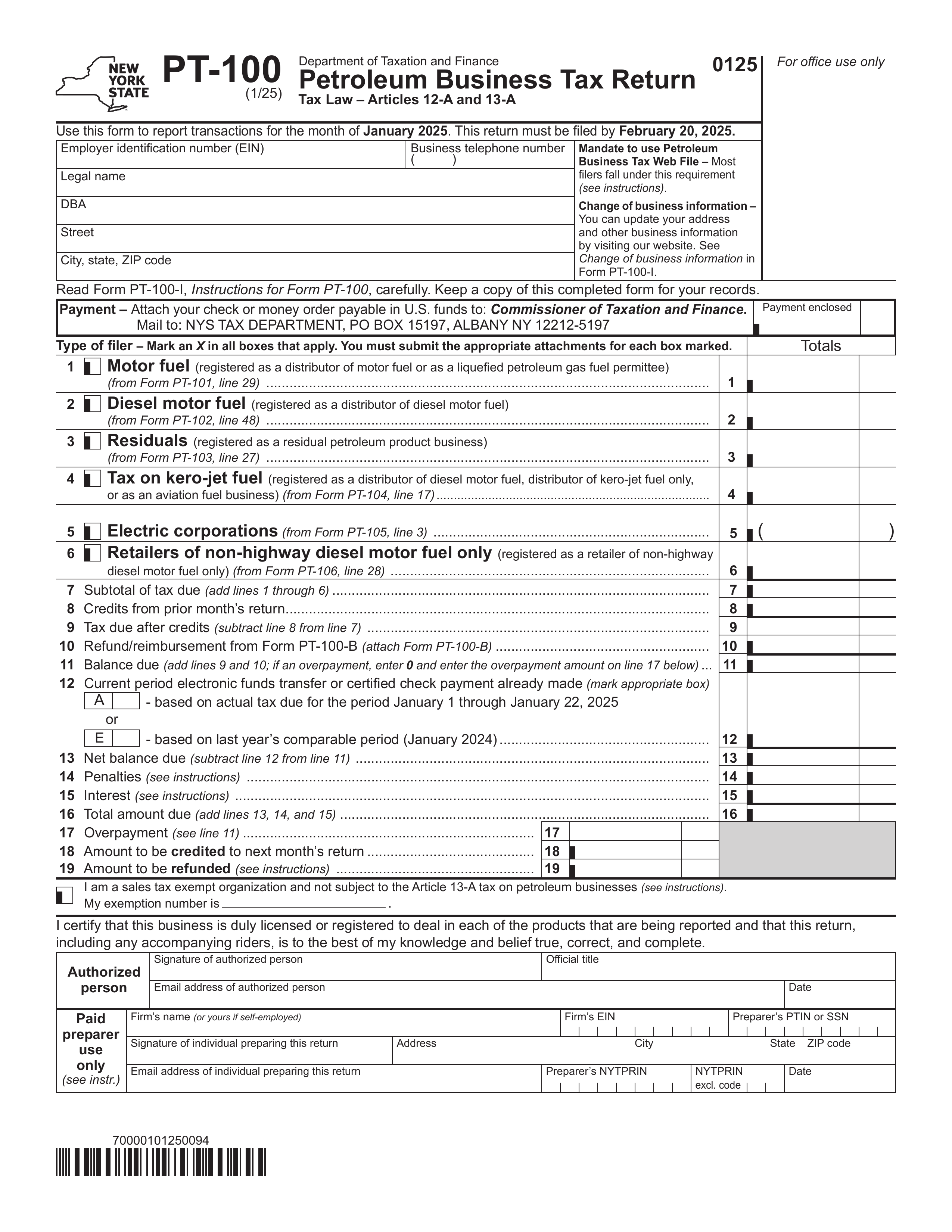 pt-100 form