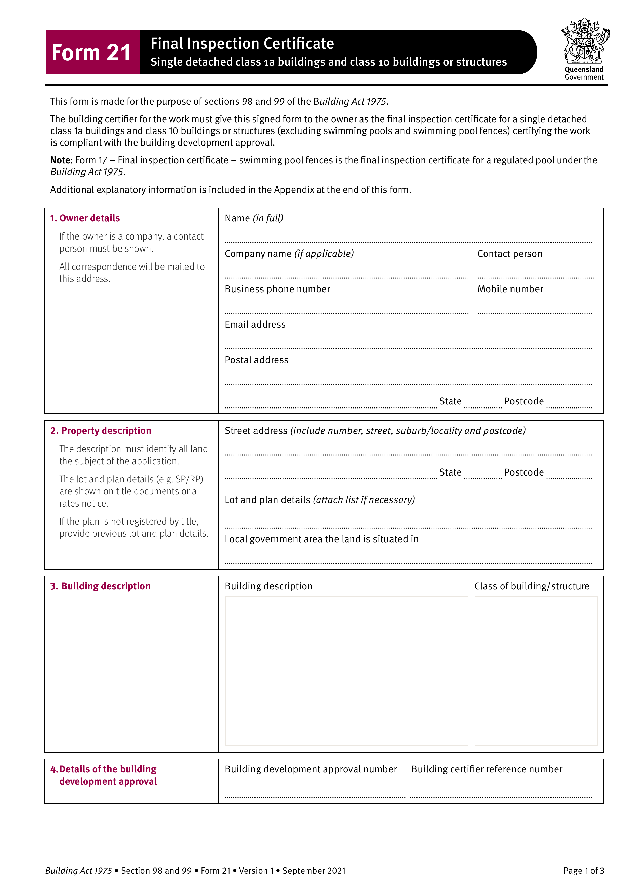 qld-21 form