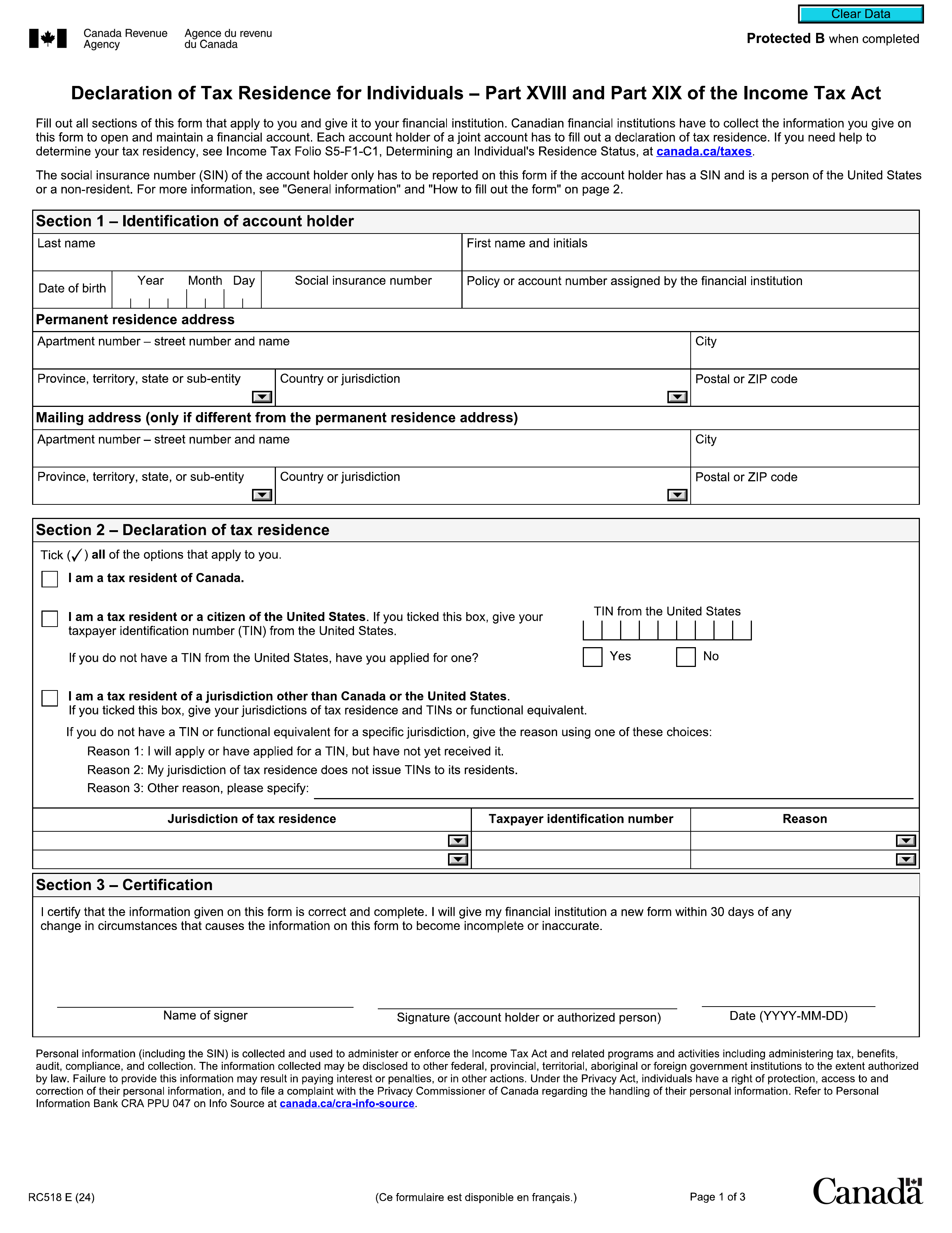 rc518 form