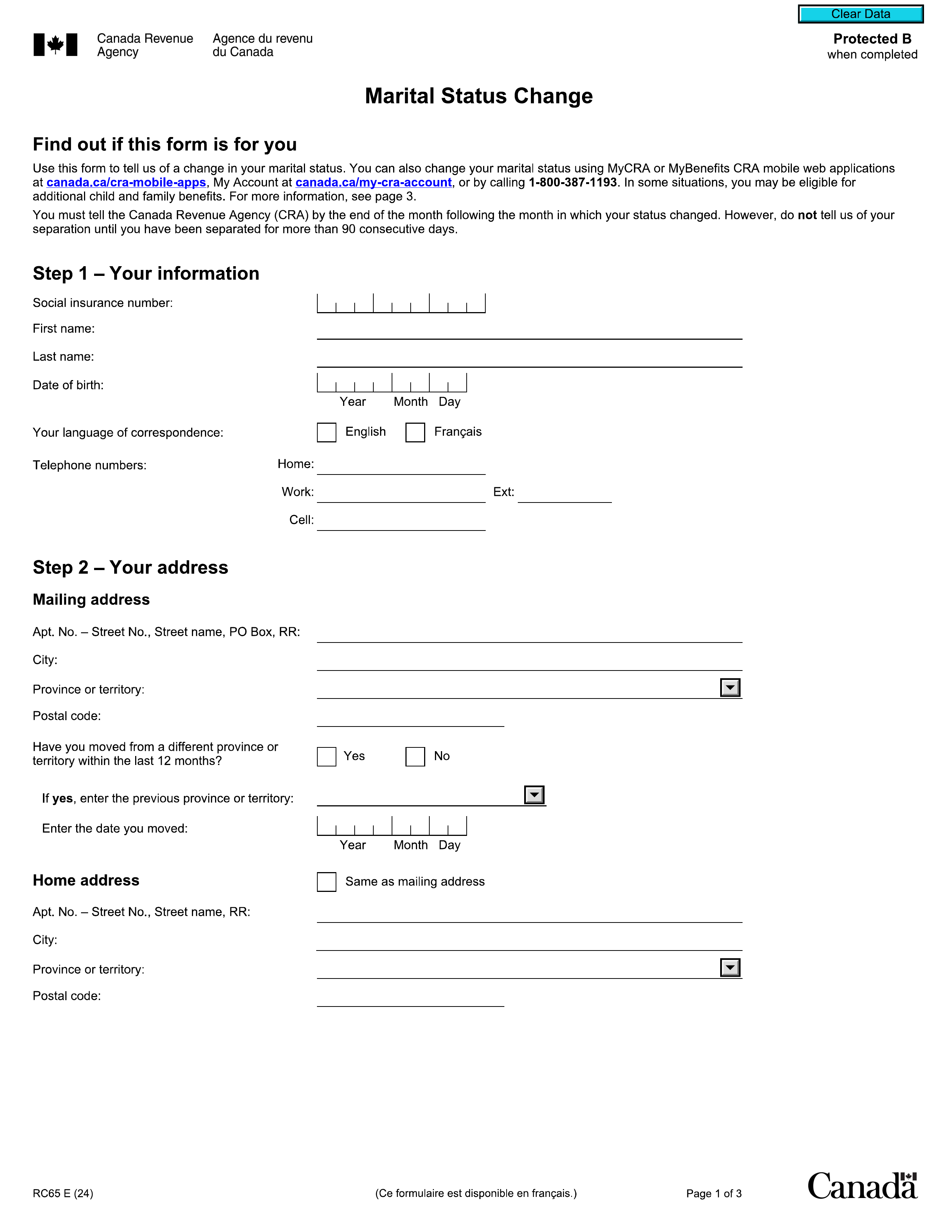 rc65 form