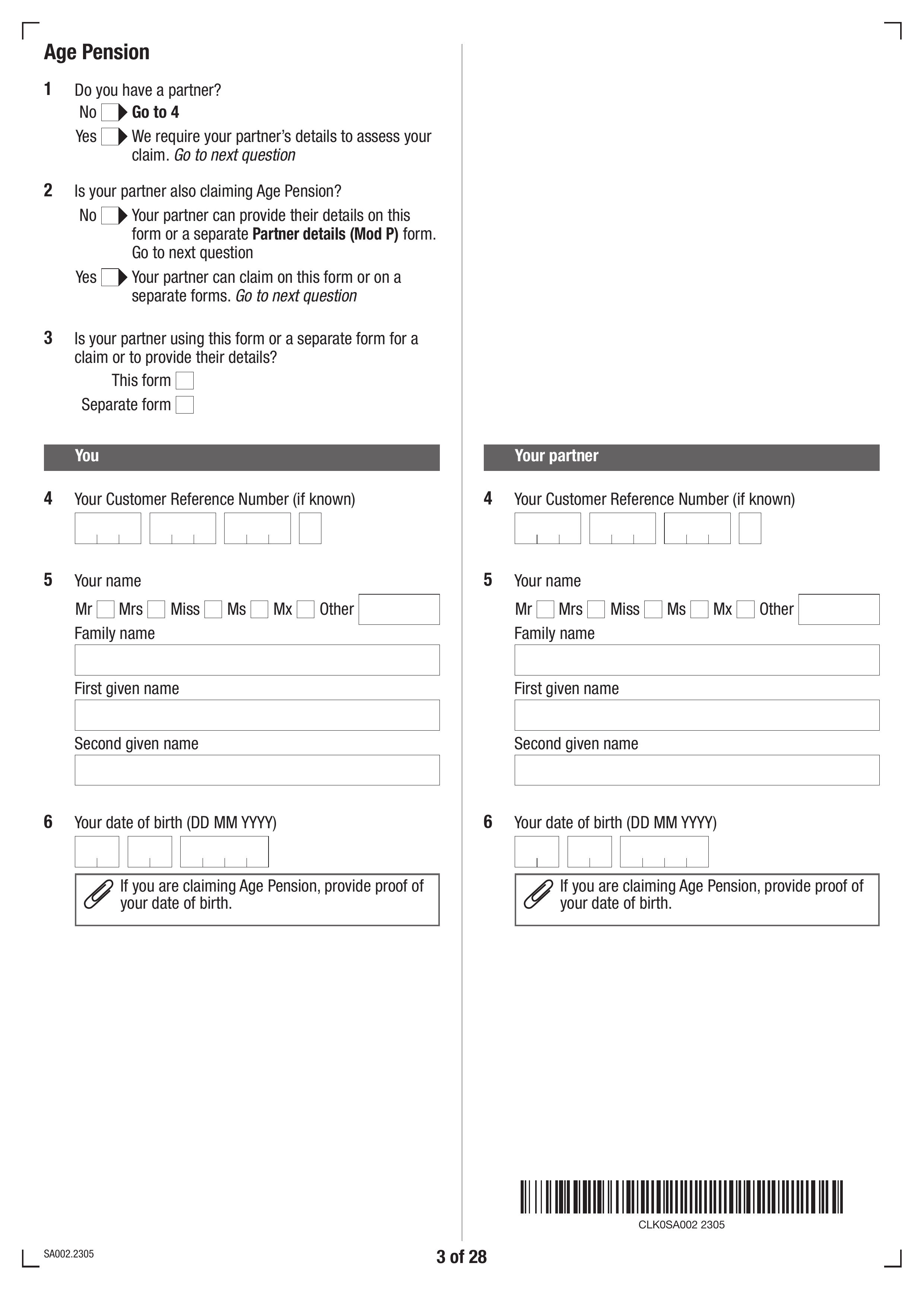 sa002 form
