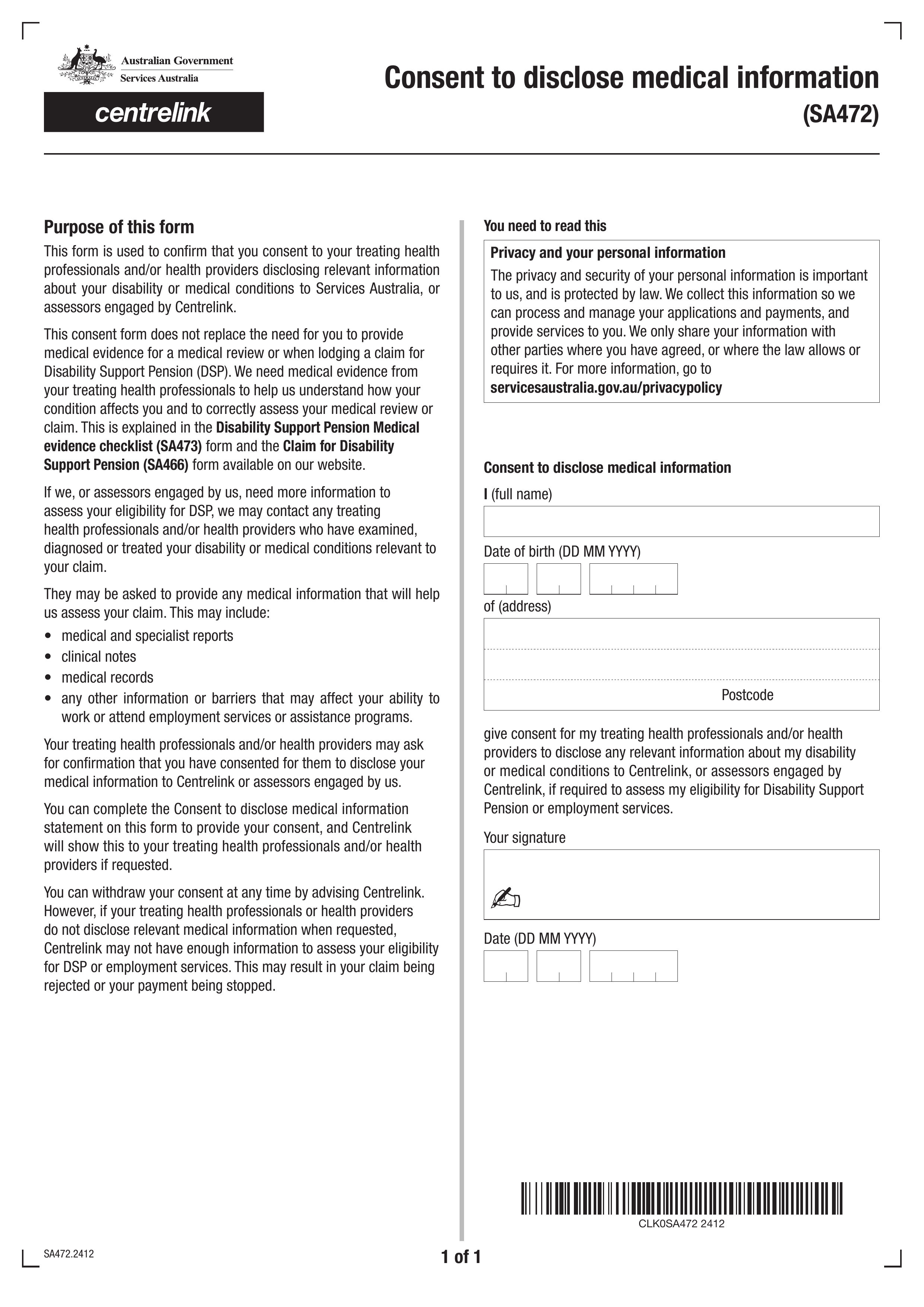 sa472 form