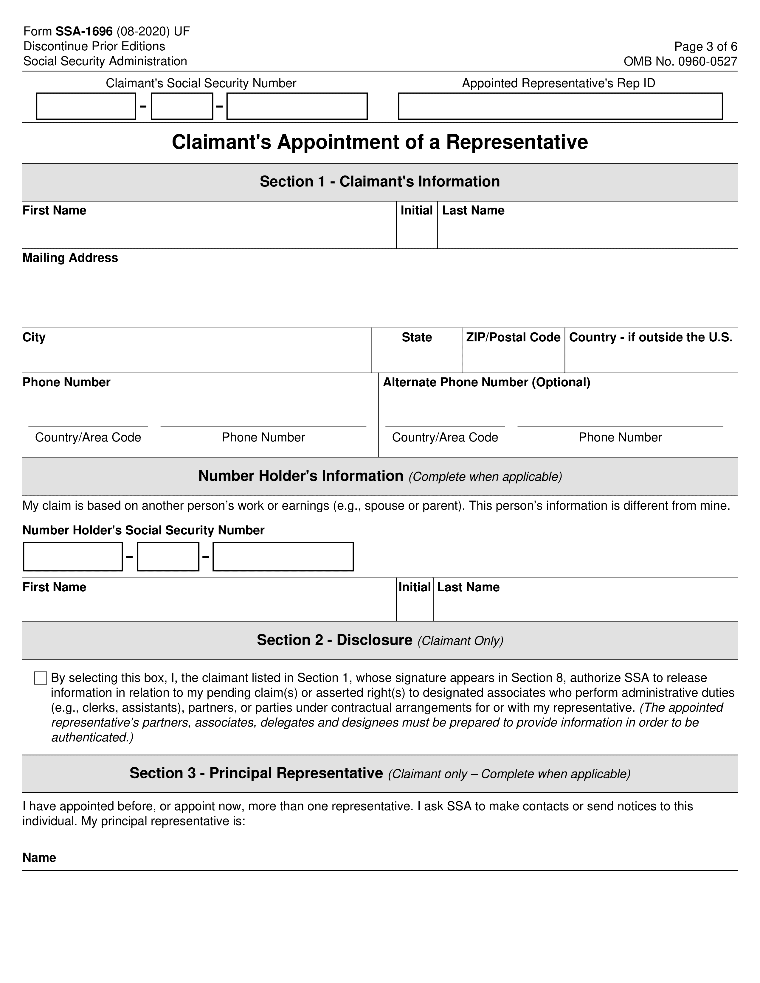 ssa-1696 form