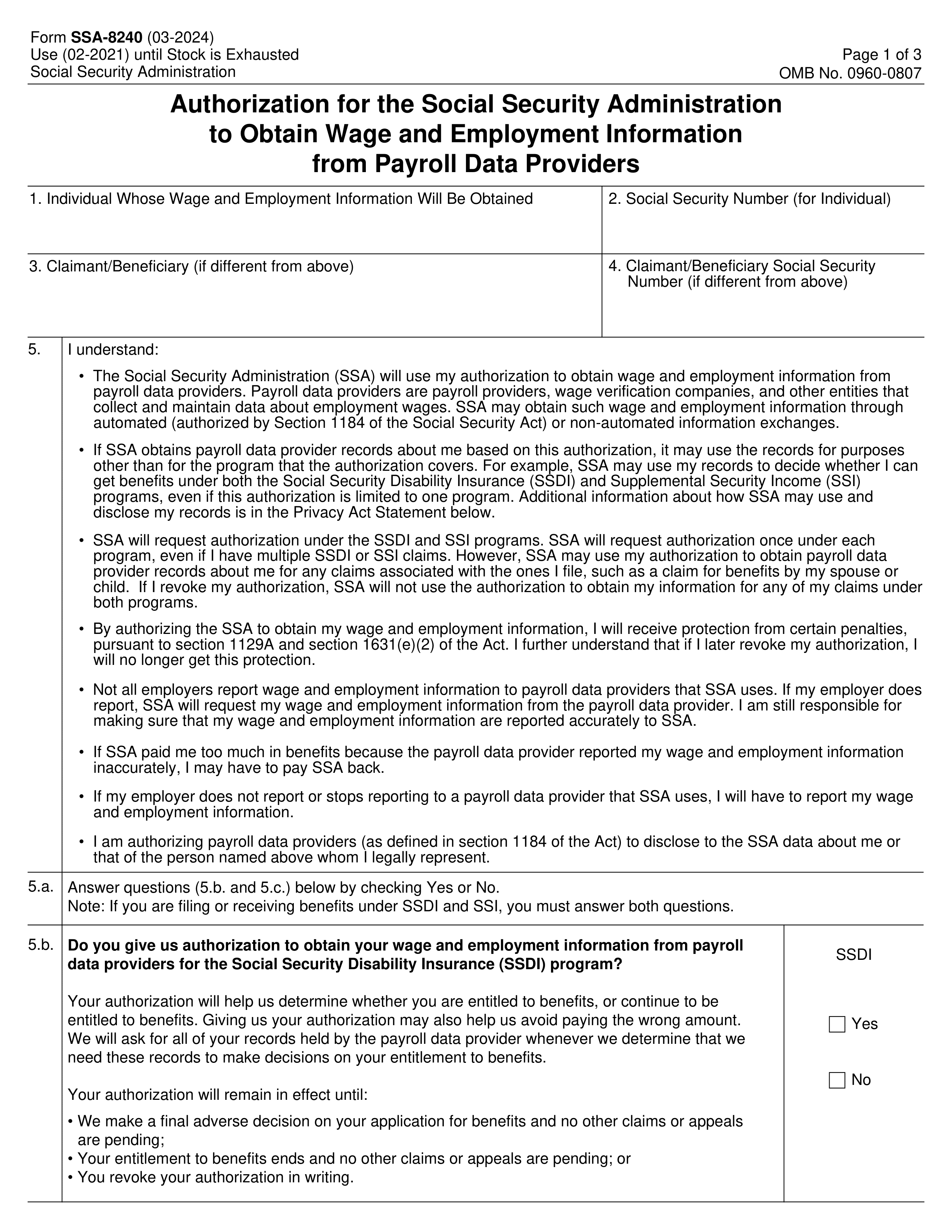 ssa-8240 form