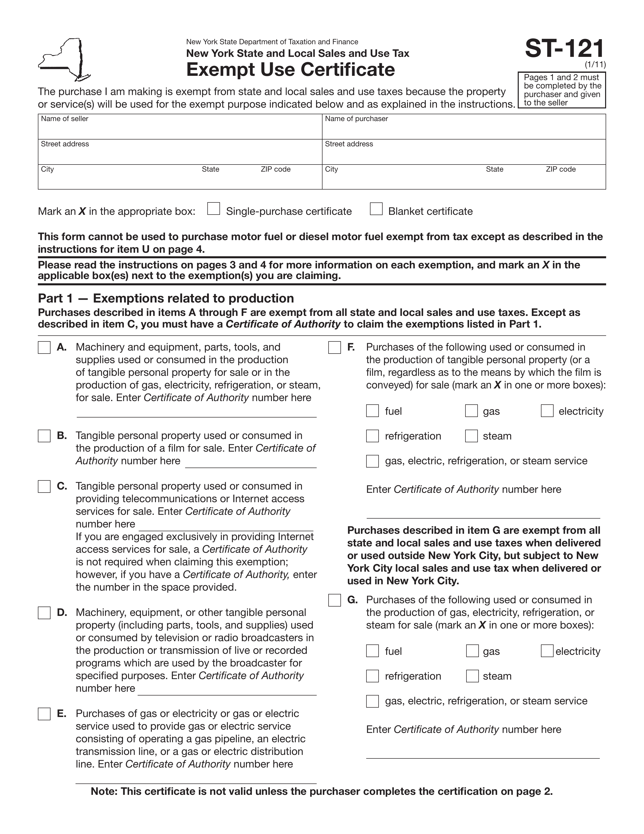 st-121 form