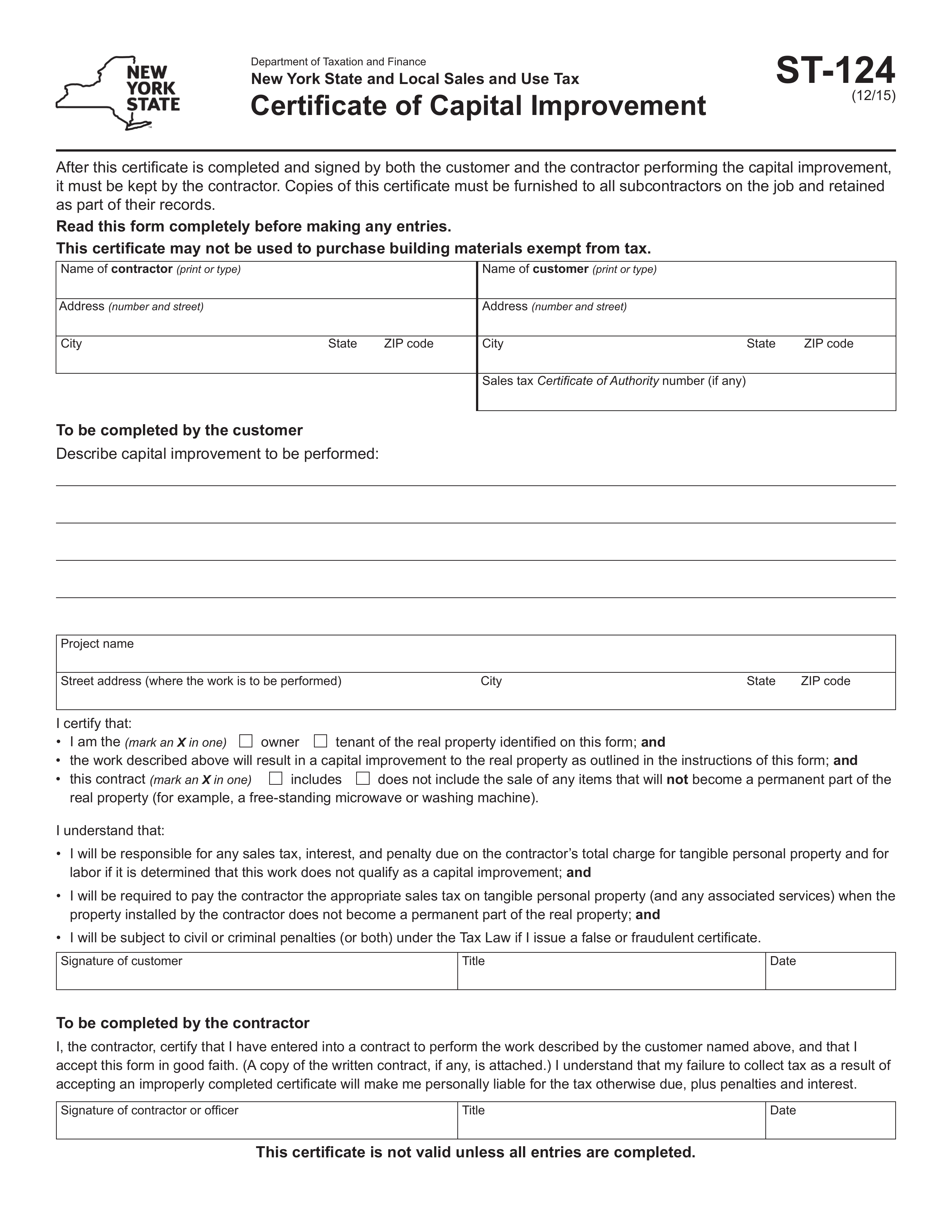 st-124 form