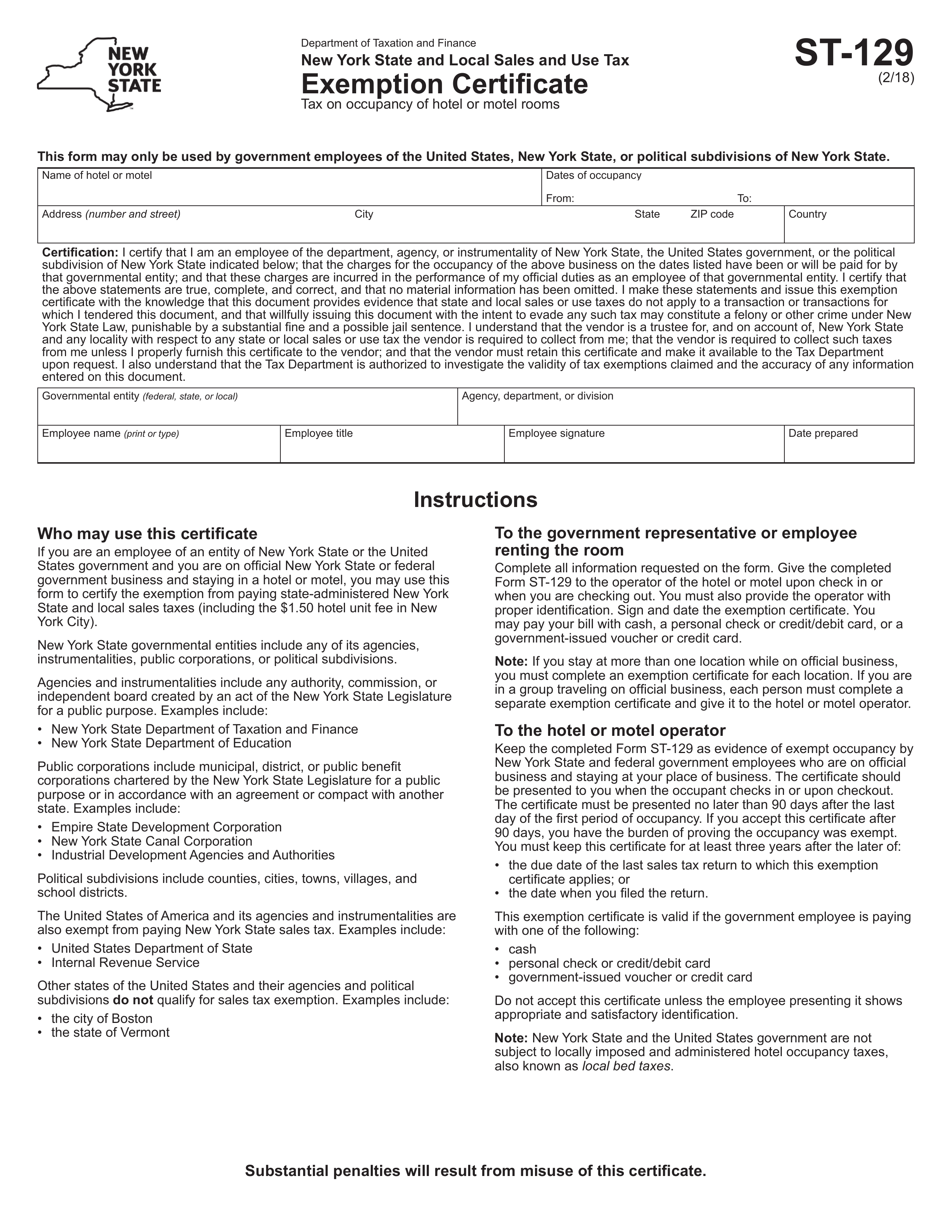 st-129 form