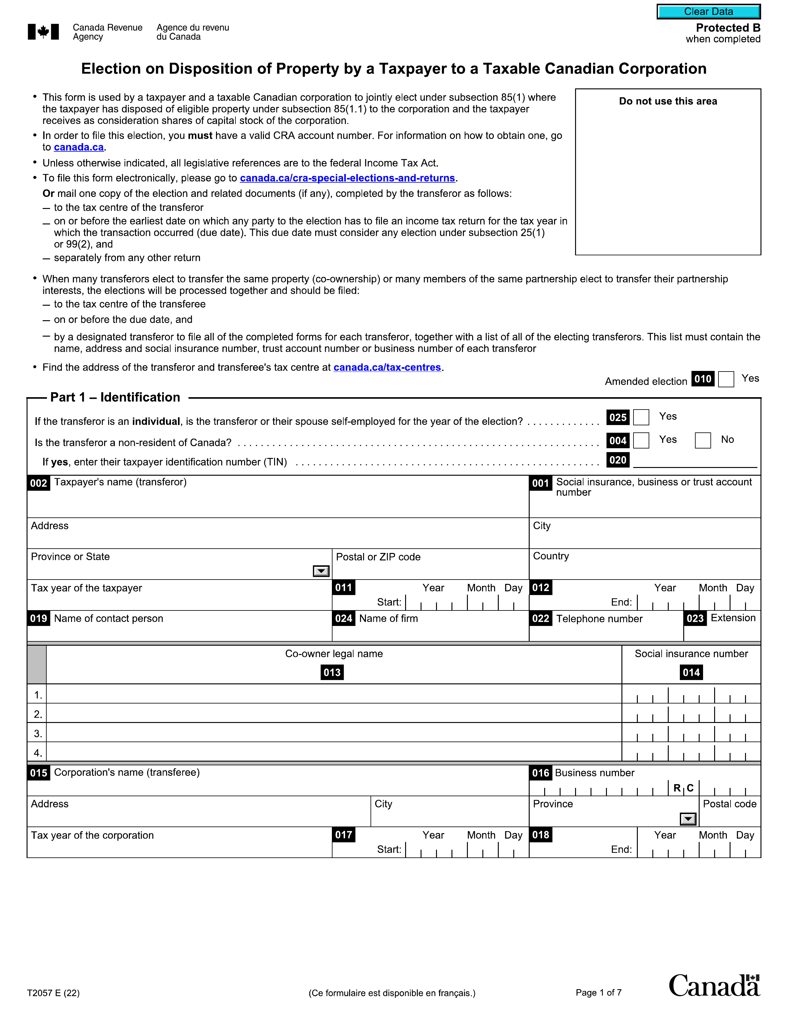 t2057 form