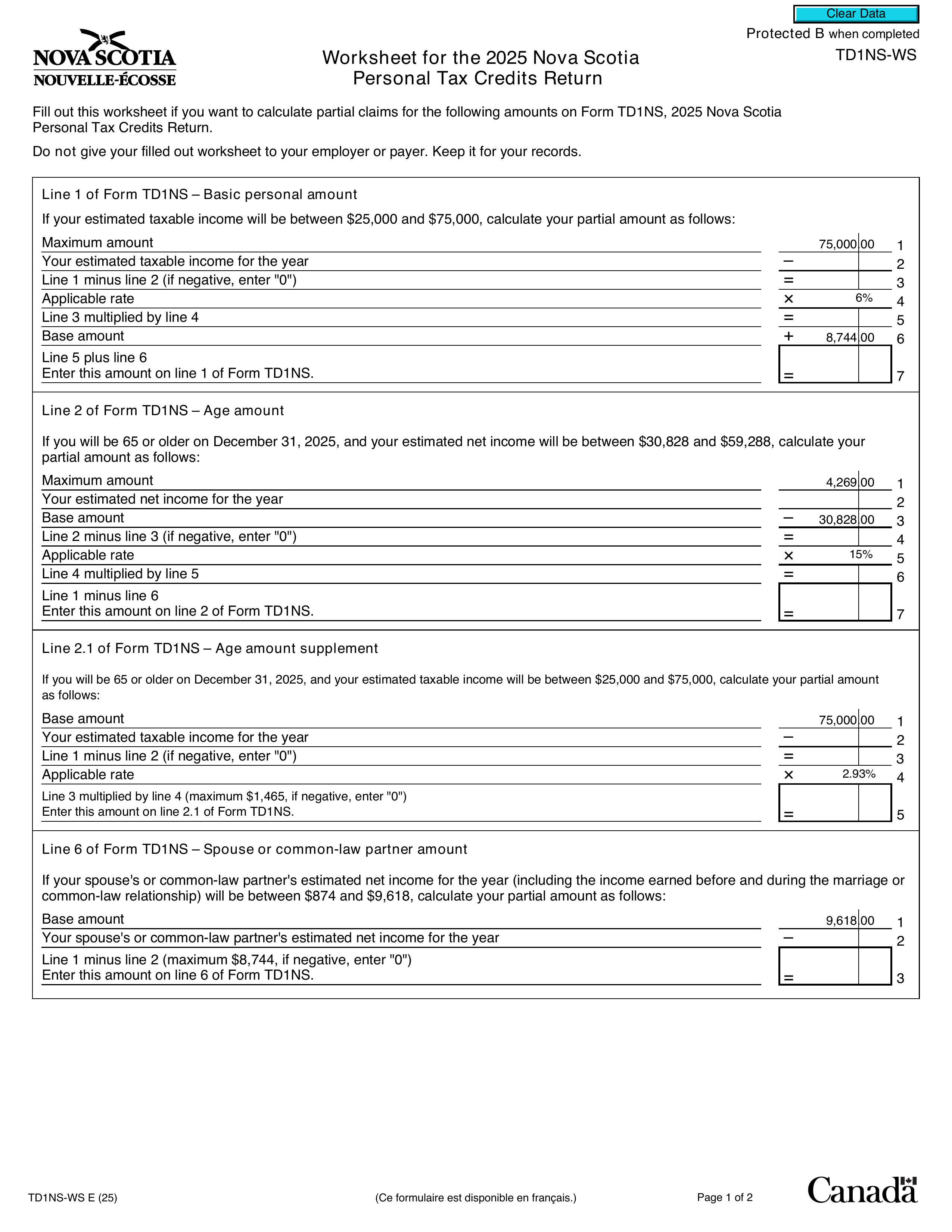 td1ns-ws form