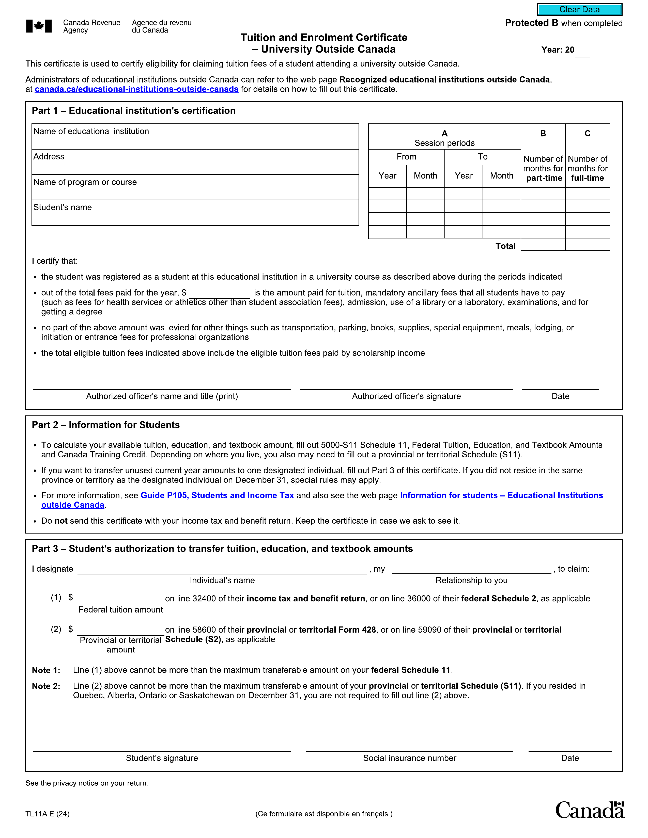 tl11a form
