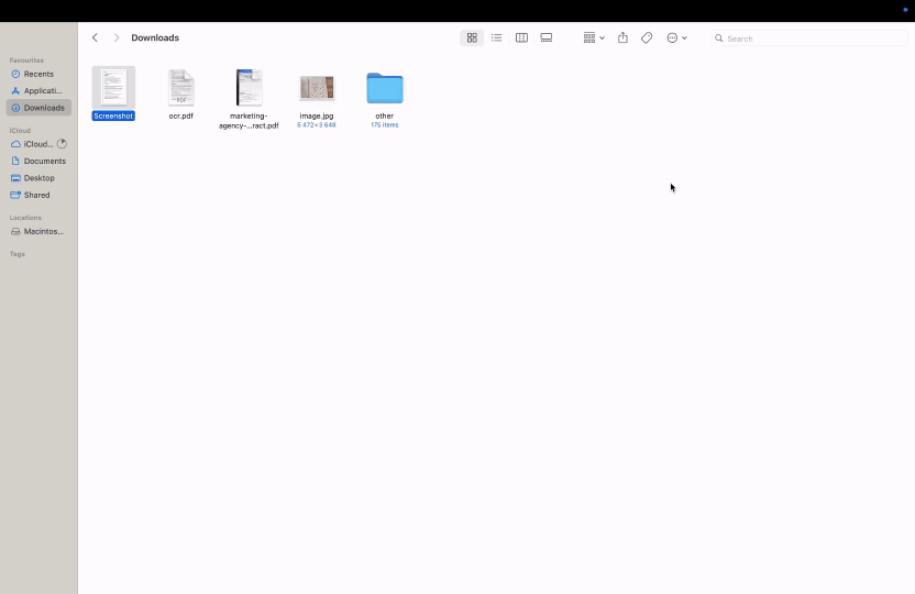 How to turn a screenshot into a PDF on Mac