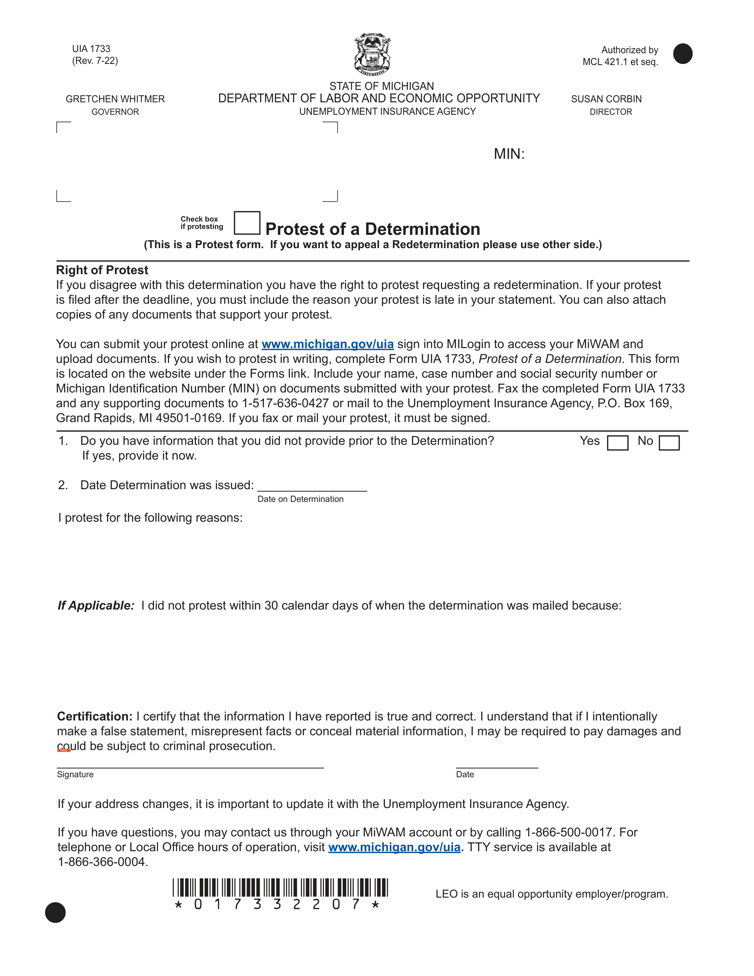 uia-1733 form