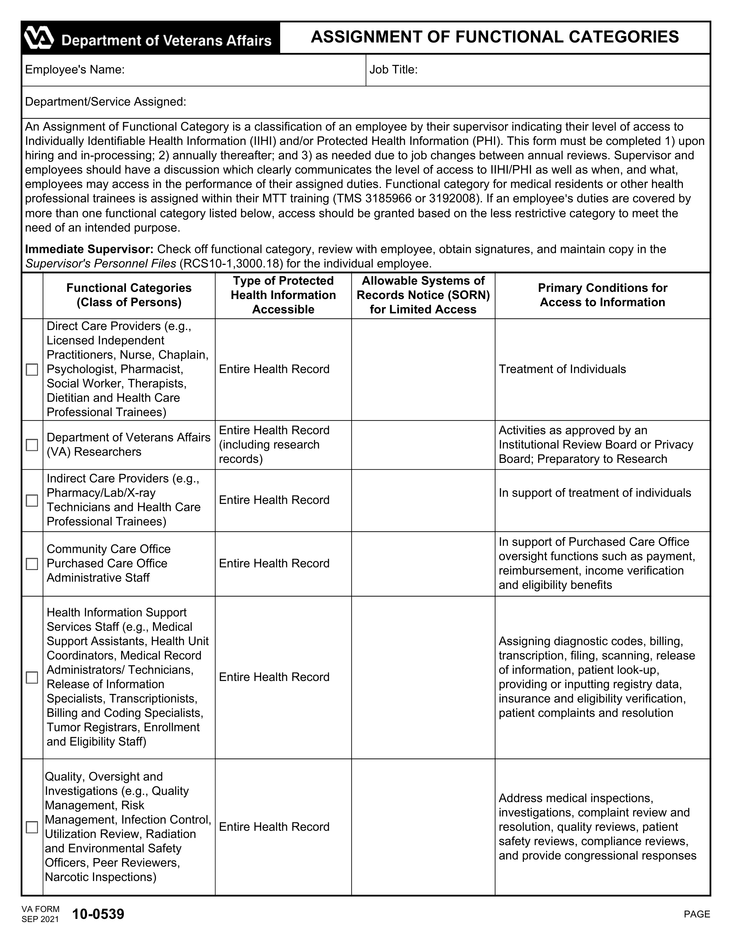 va-10-0539 form